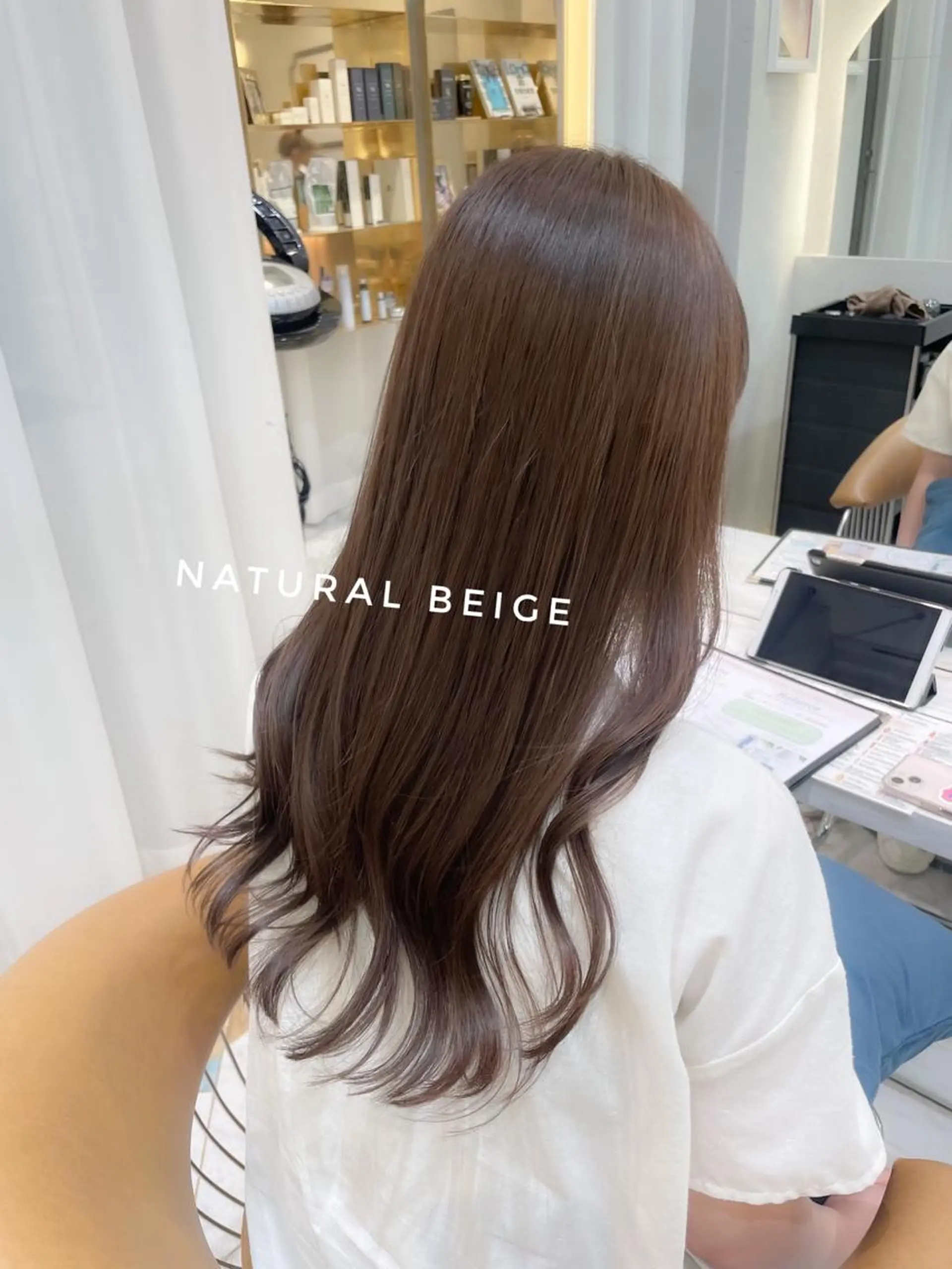 ロング カット ヘアカラー トリートメント 産休中2026.4月 復帰予定/野崎華代のヘアスタイル