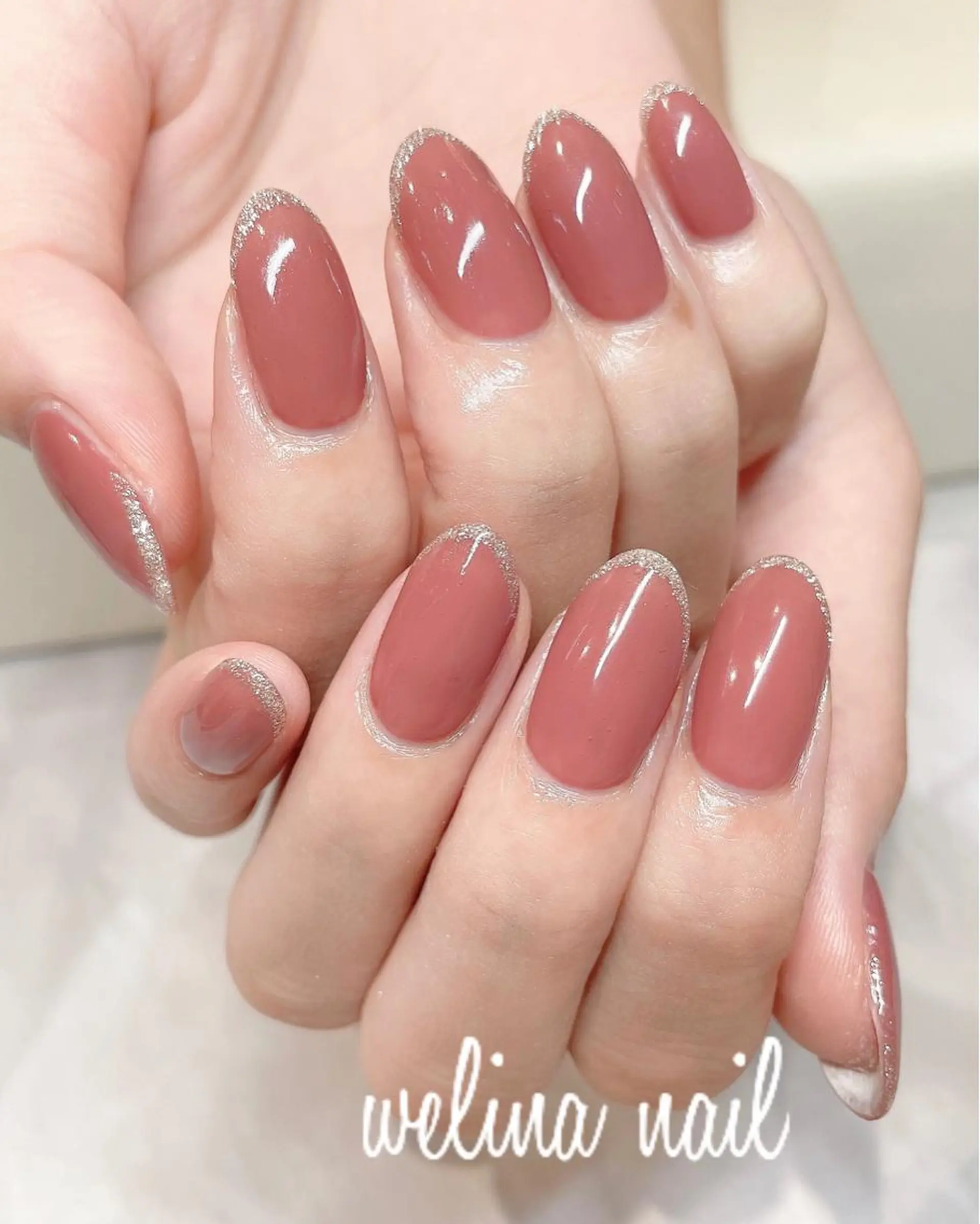 ネイル ラメ(グリッター) ワンカラーネイル WELINA nail salonのエステ・リラクイメージ