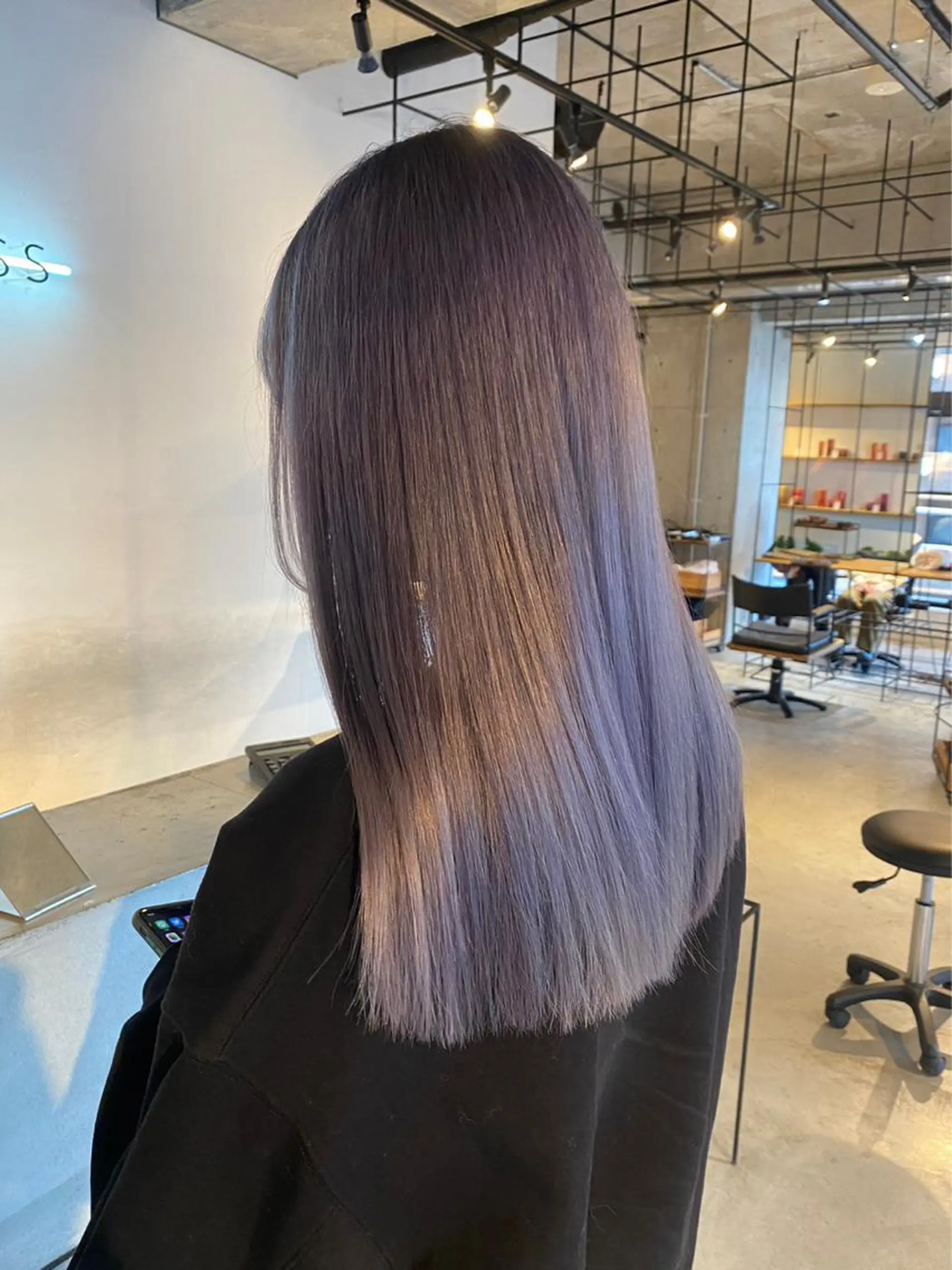 ロング ヘアカラー トリートメント 柔らかベージュ🩰/ 新潟駅/くるみのヘアスタイル