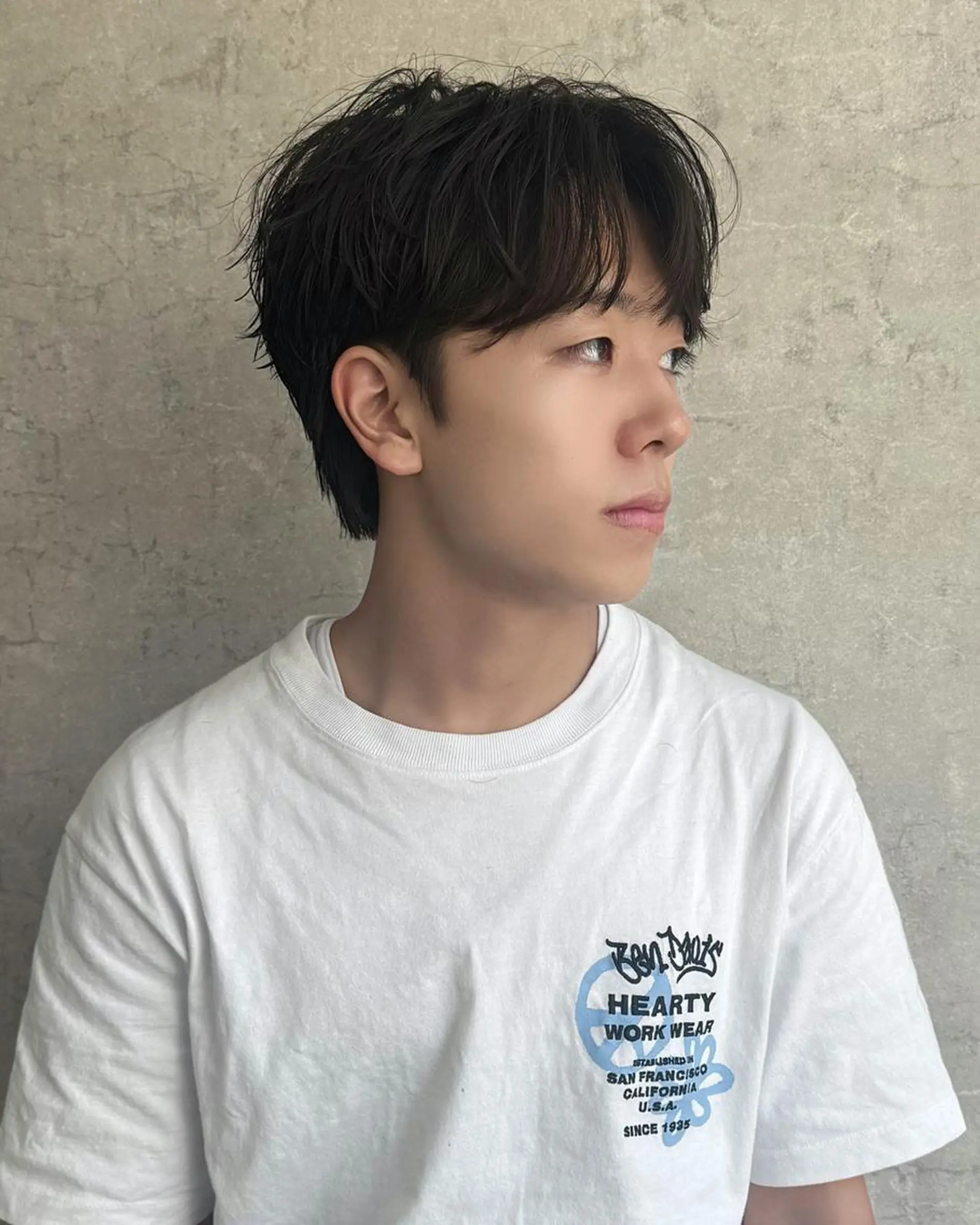 ミディアム ミディアムパーマ 韓国風ヘア カット パーマ トリートメント ヘアセット Men's Eir Kodamaのヘアスタイル