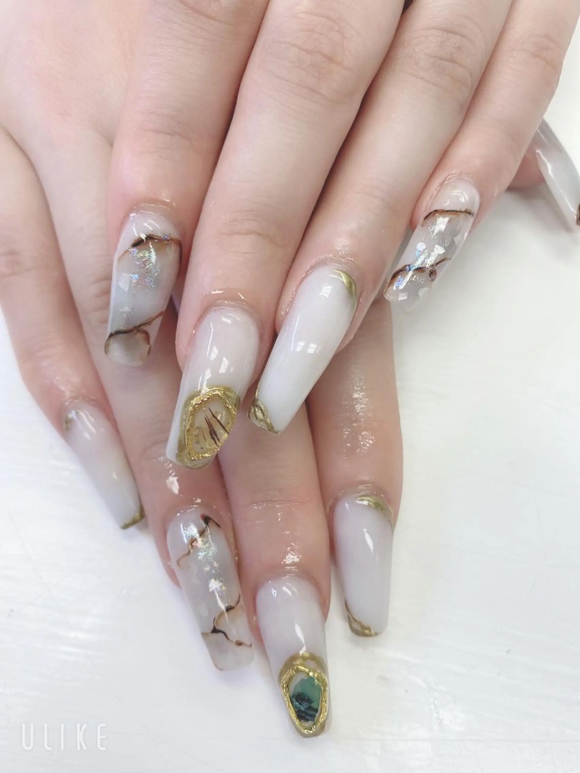 ロング ハンドネイル JNA認定講師🌸 RIEのネイルデザイン