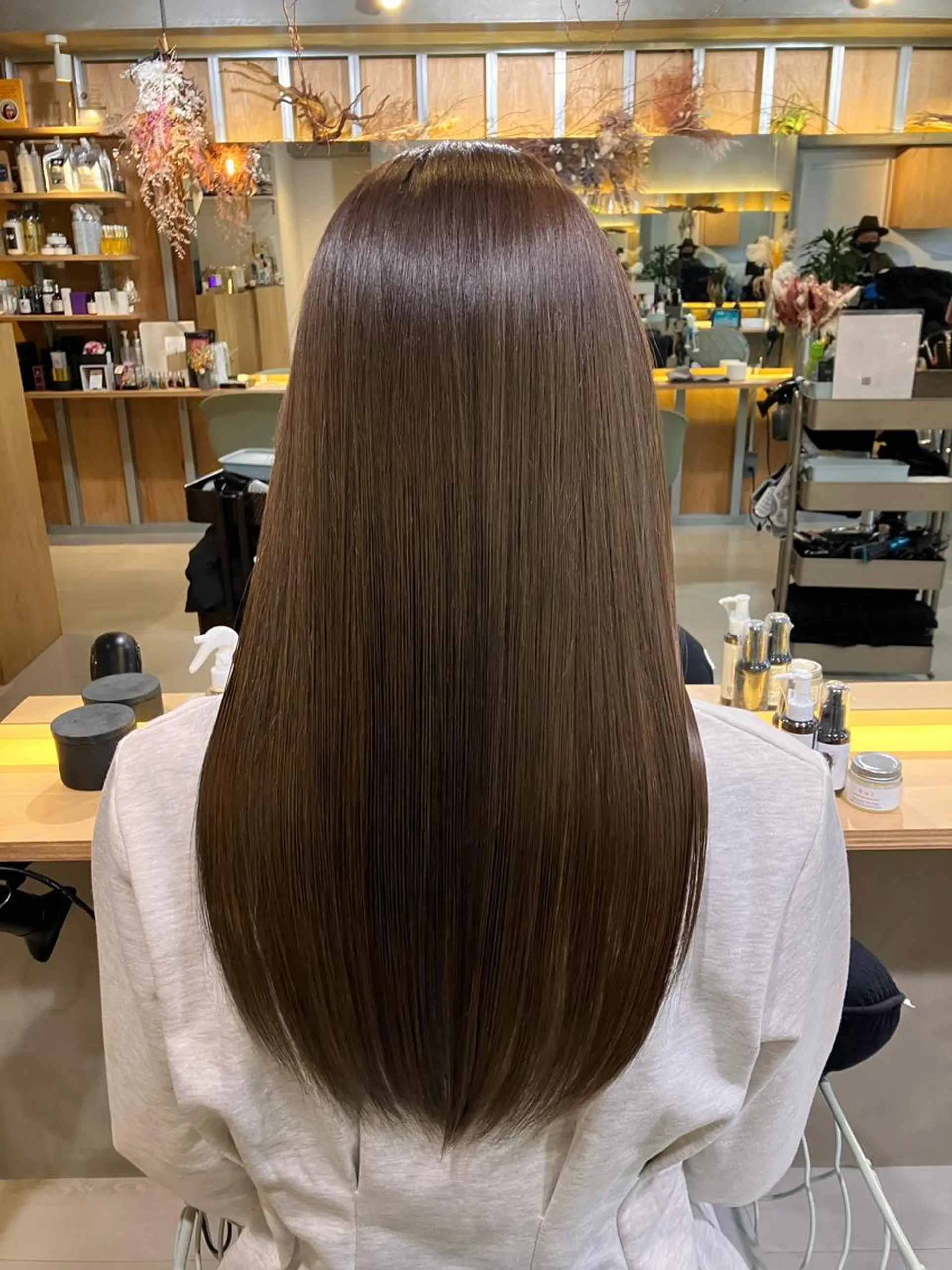 ロング カラー ヘアカラー トリートメント 髪質改善/美髪/矯正 ヘアアレンジ/西梅田のヘアスタイル