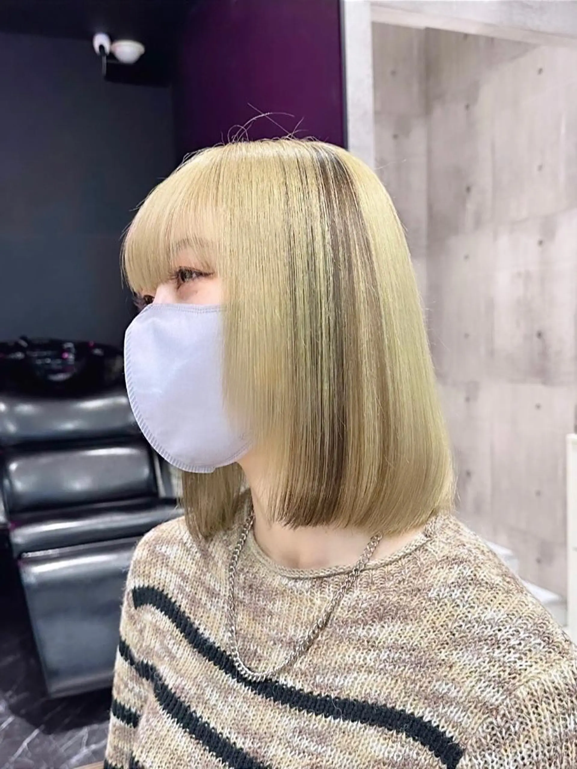 セミロング カラー パーマ ヘアアレンジ メンズ キッズ ネイル マツエク・マツパ アイブロウ メンズバレイヤージュ メンズブリーチ メンズハイライト メンズハイトーン メンズインナーカラー 🐺ウルフ×ハイトー ン🖤Yukinoのヘアスタイル