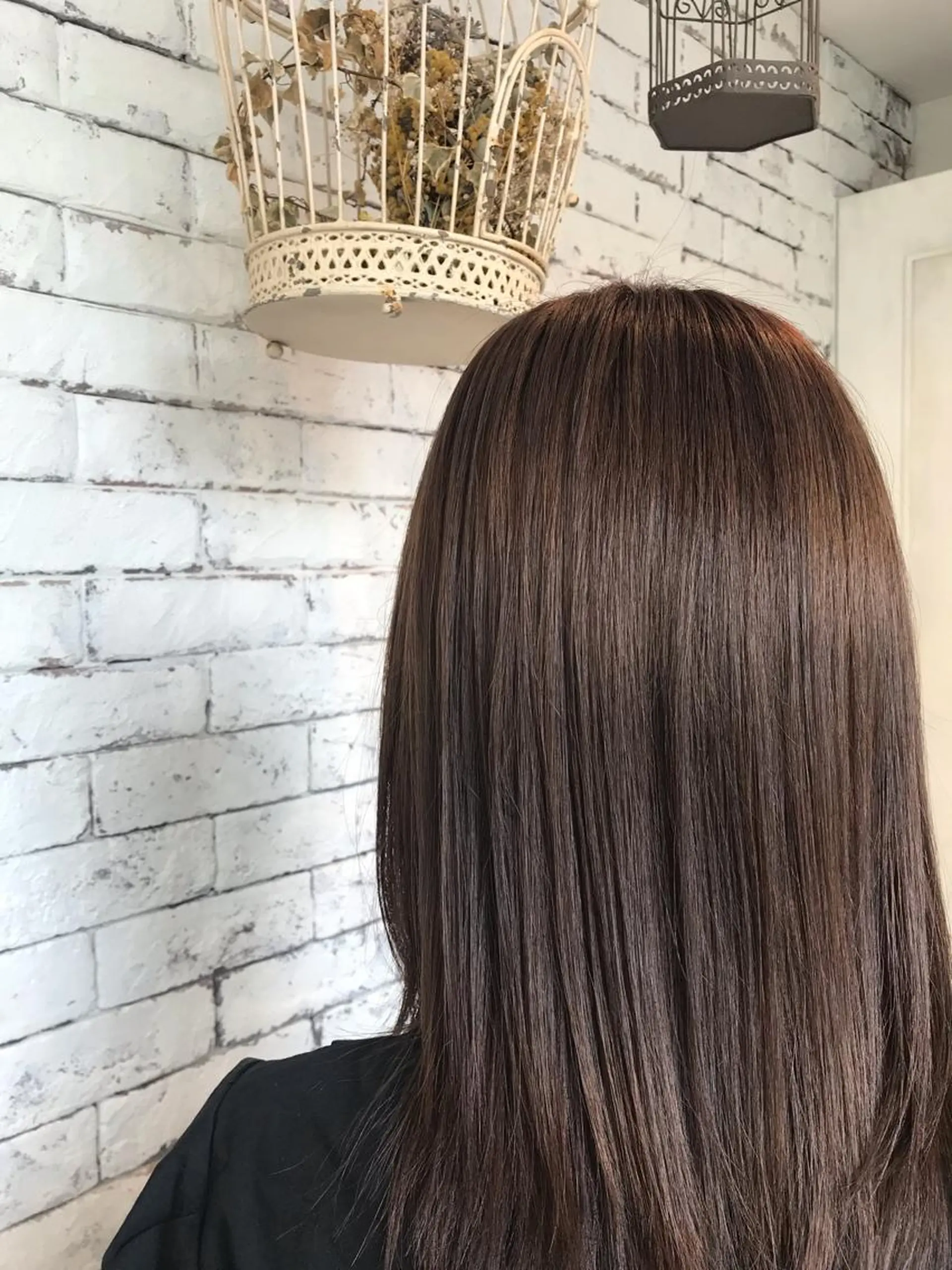 セミロング カラー ベージュカラー バイオレットカラー 髪質改善☀️ miho☀️のヘアスタイル