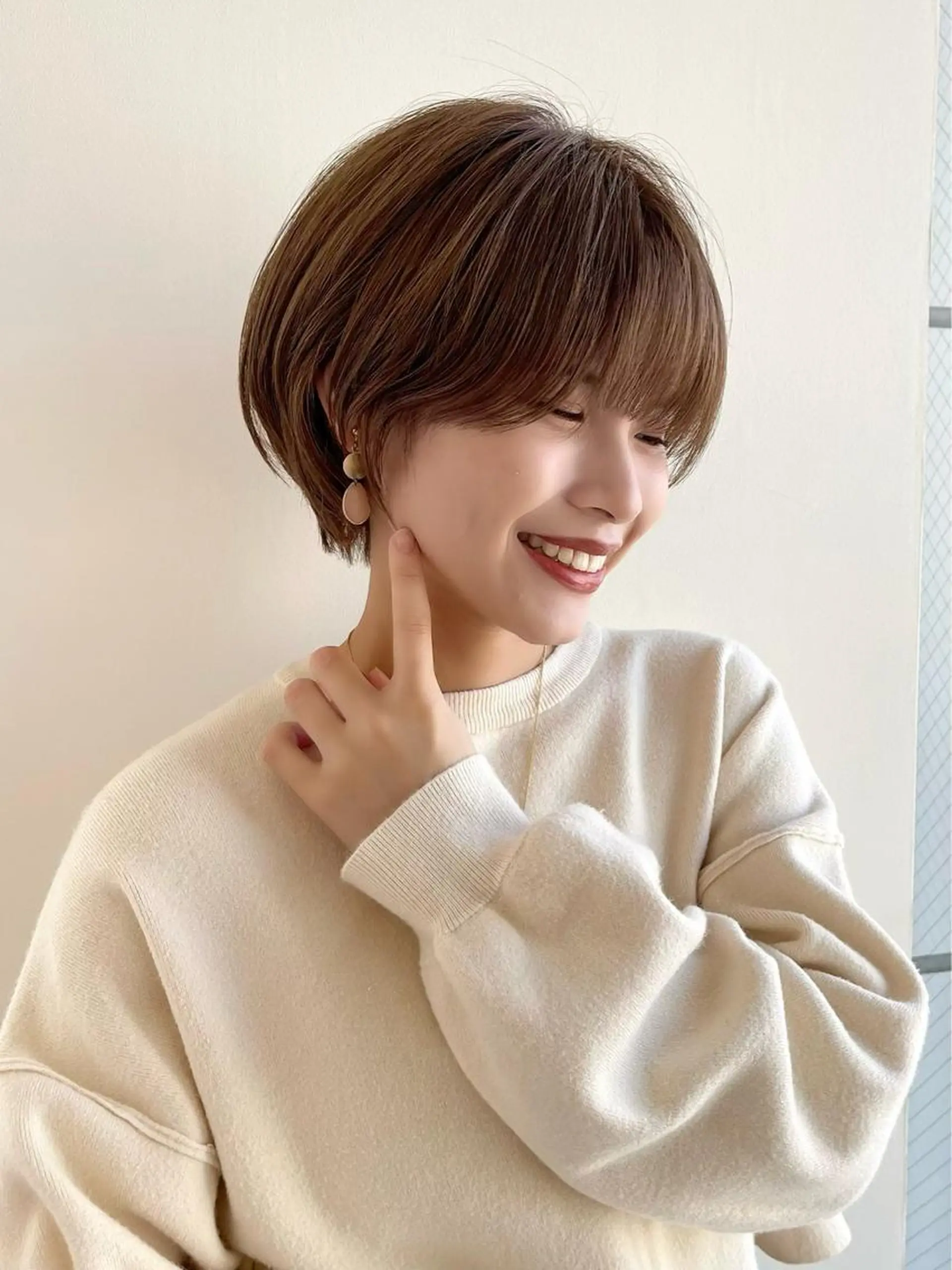 ショート 丸みショート イエローカラー 韓国風ヘア ショートヘア カット トリートメント ショート・ボブ特化 mahoのその他イメージ