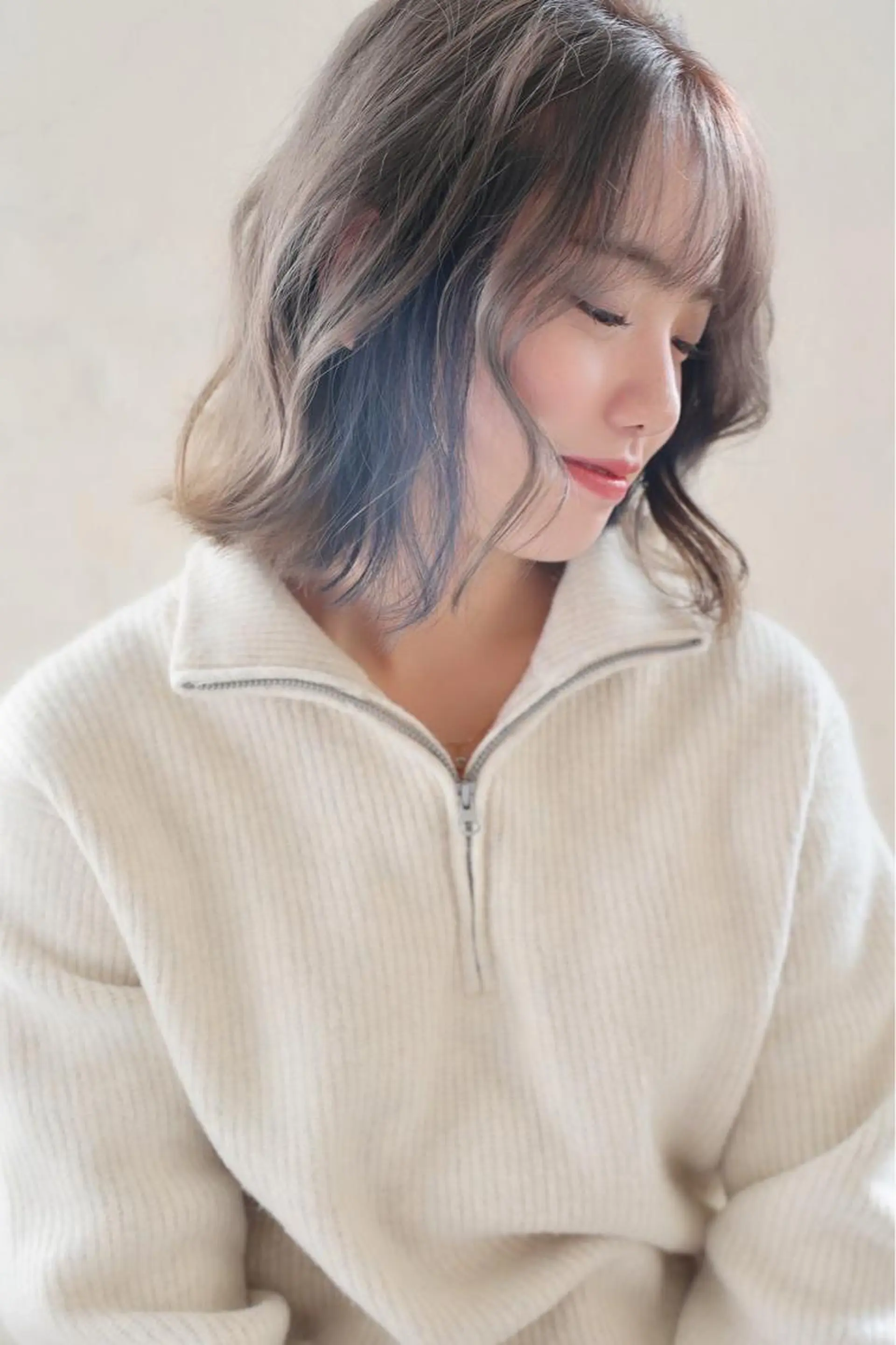 ミディアム hair make powder 薮本のヘアスタイル