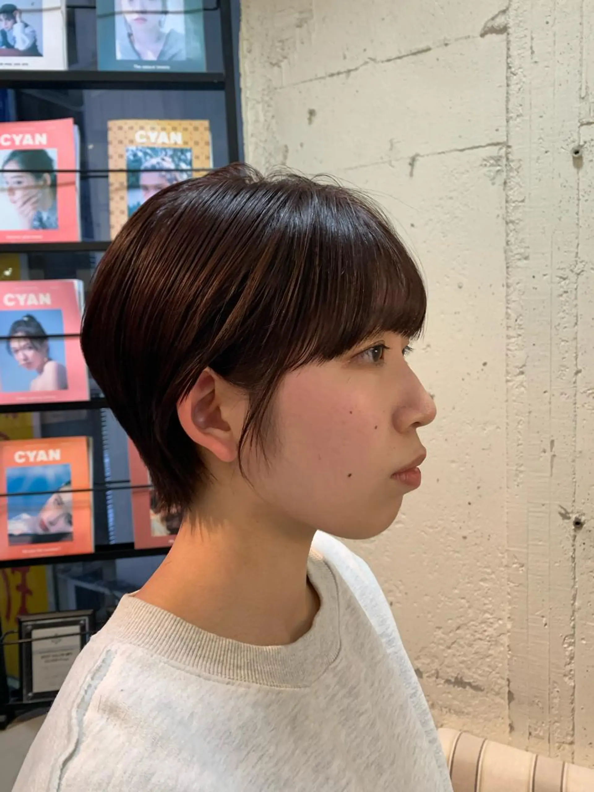 ショート ショートヘア 髪質改善ストレート/ ブリーチ／渋谷　福田のヘアスタイル