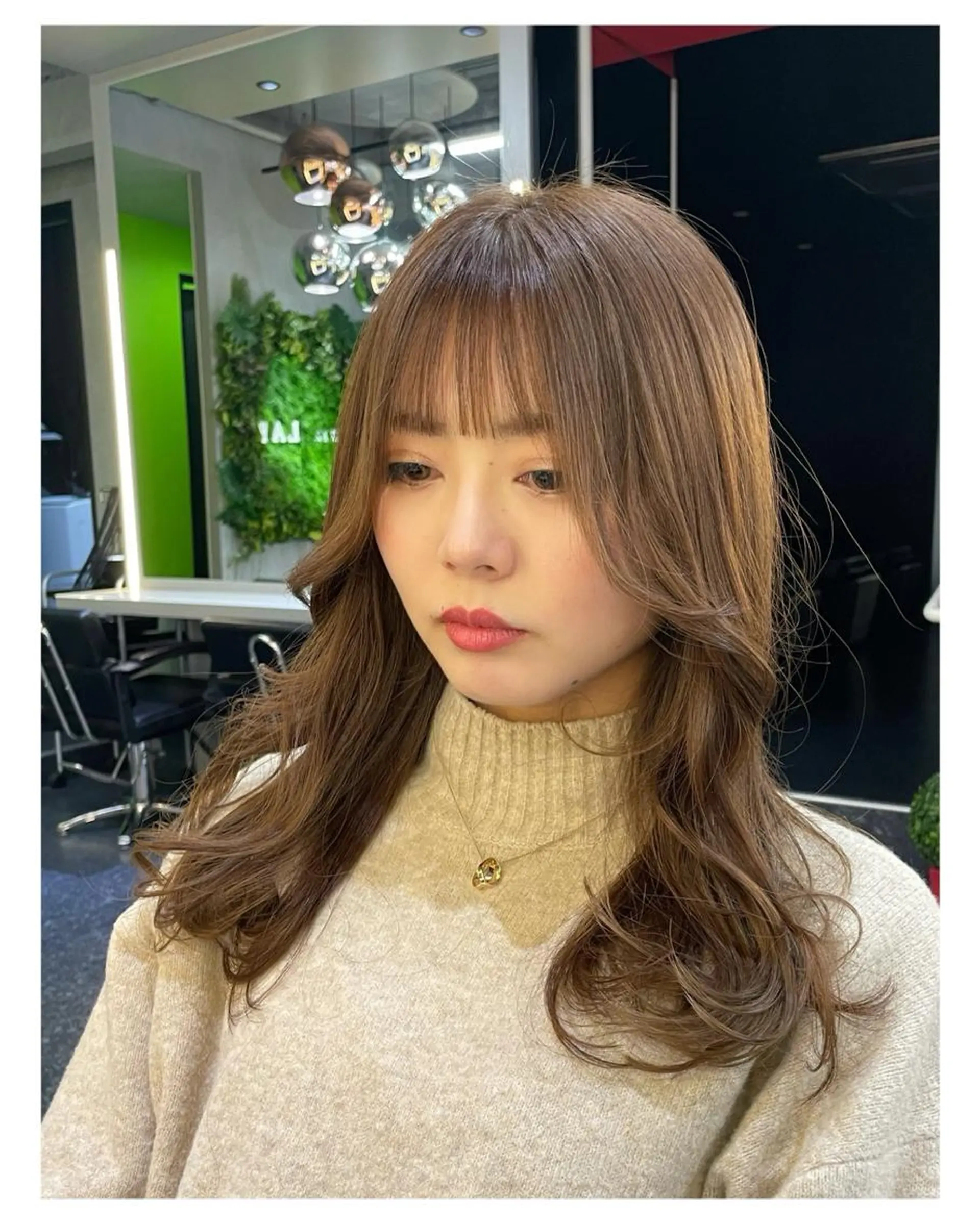 ロング カット ヘアカラー トリートメント hair salon Lihina所属・韓国ヘア🇰🇷 FUMINAのヘアスタイル