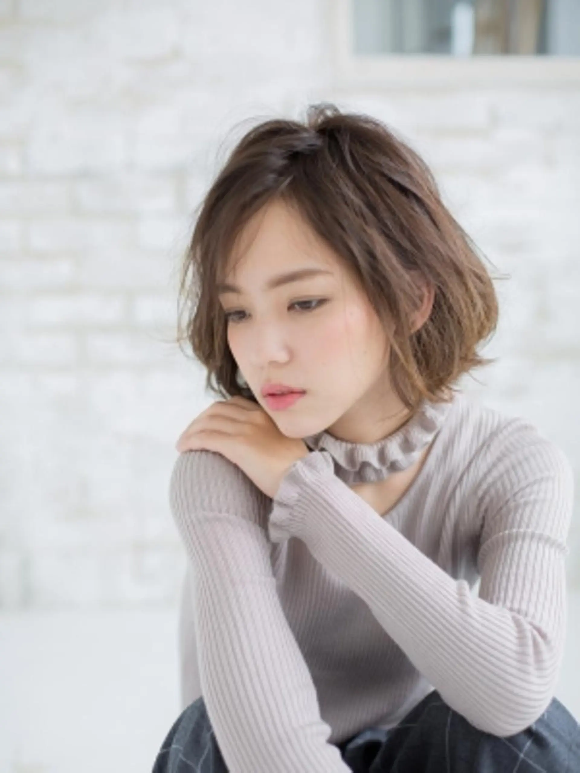 ミディアム カット トリートメント Ashanti 岸波のヘアスタイル