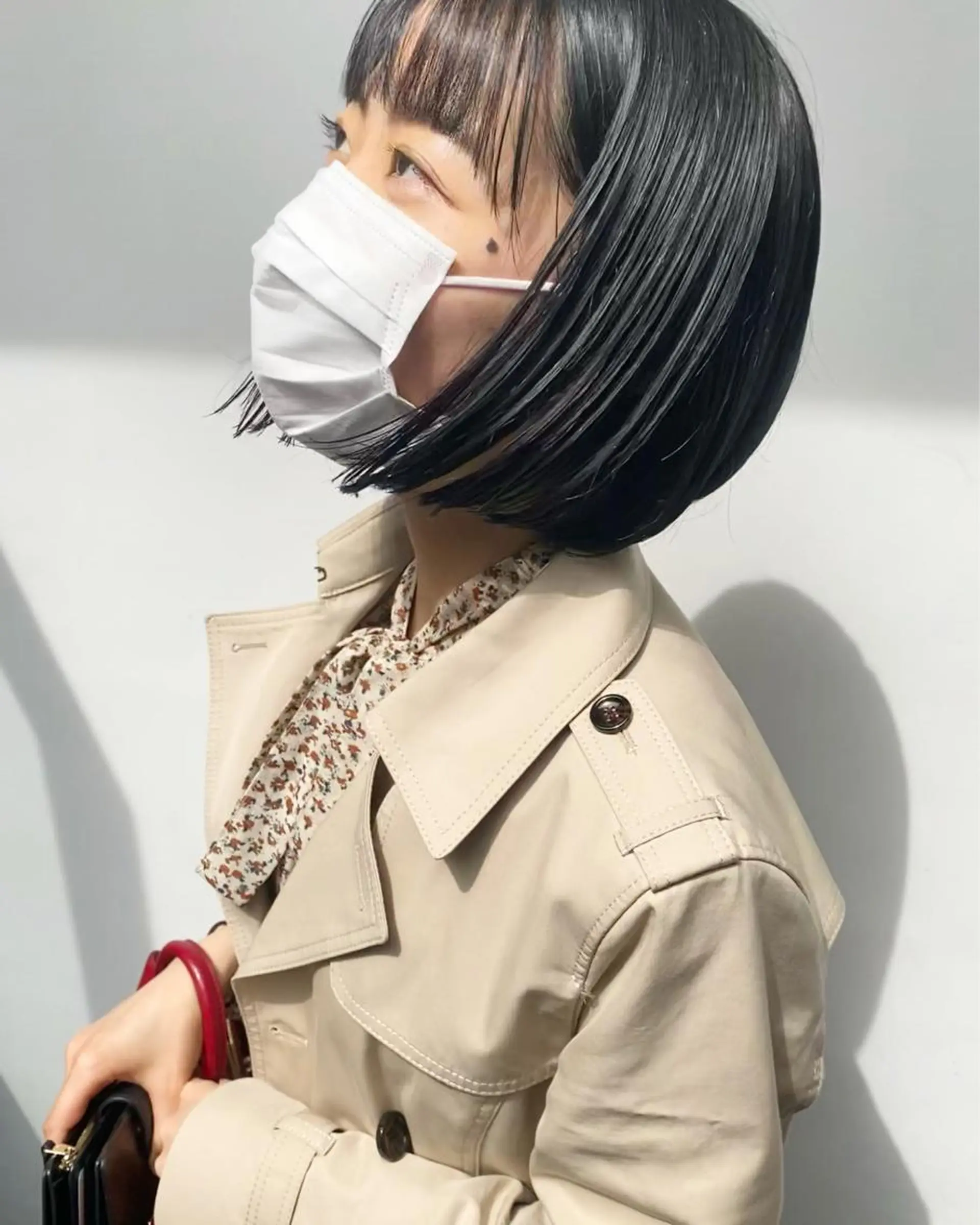 ショート カラー ボブ tonari 梅田、中崎町のヘアスタイル