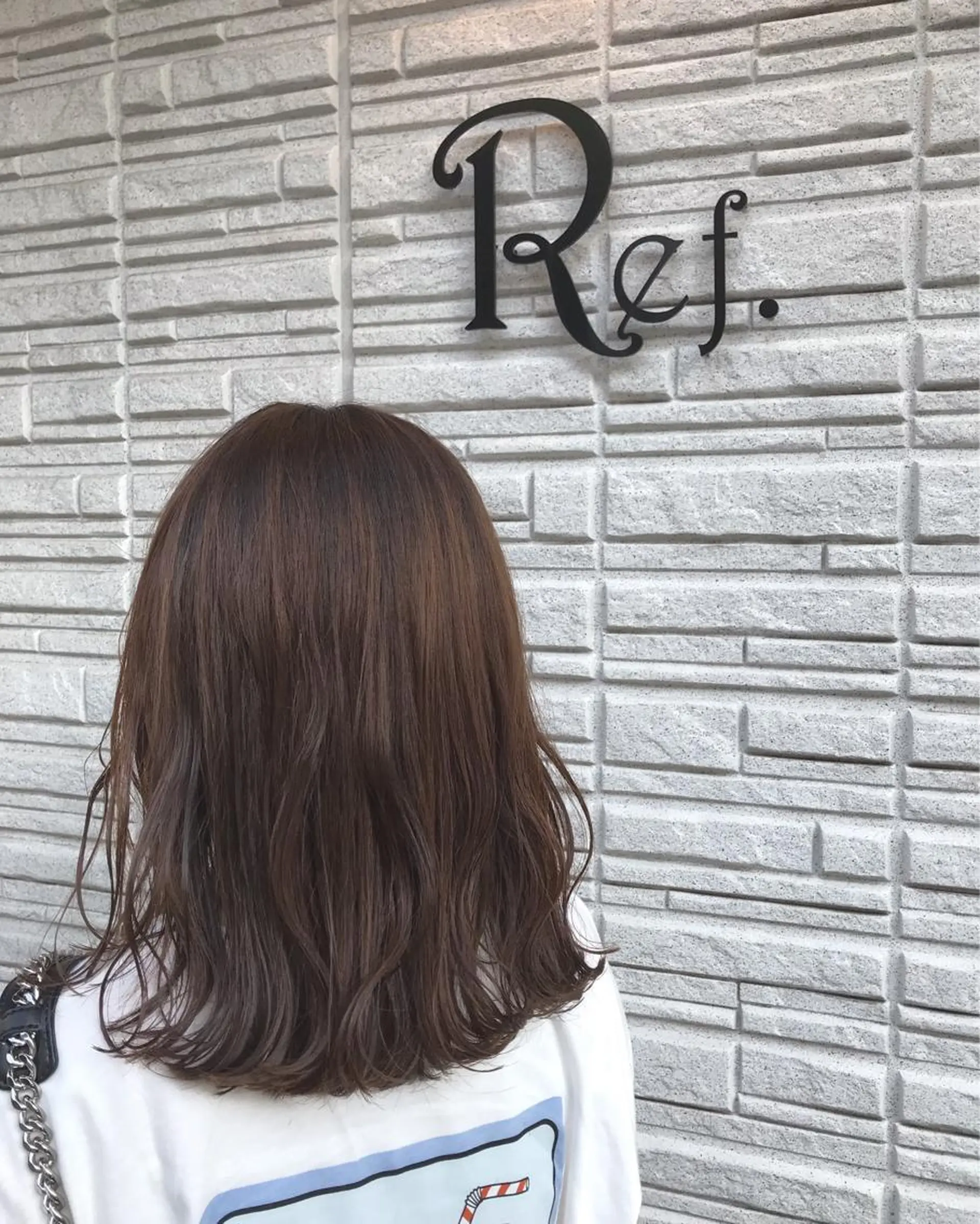 ミディアム 暖色カラー🍊 ボブ🌿顔周りcutのヘアスタイル