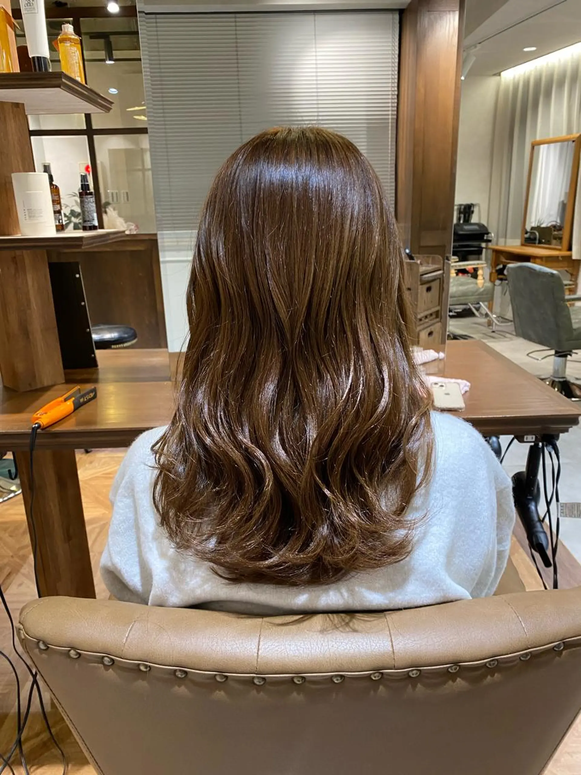 ミディアム 中川 花織のヘアスタイル