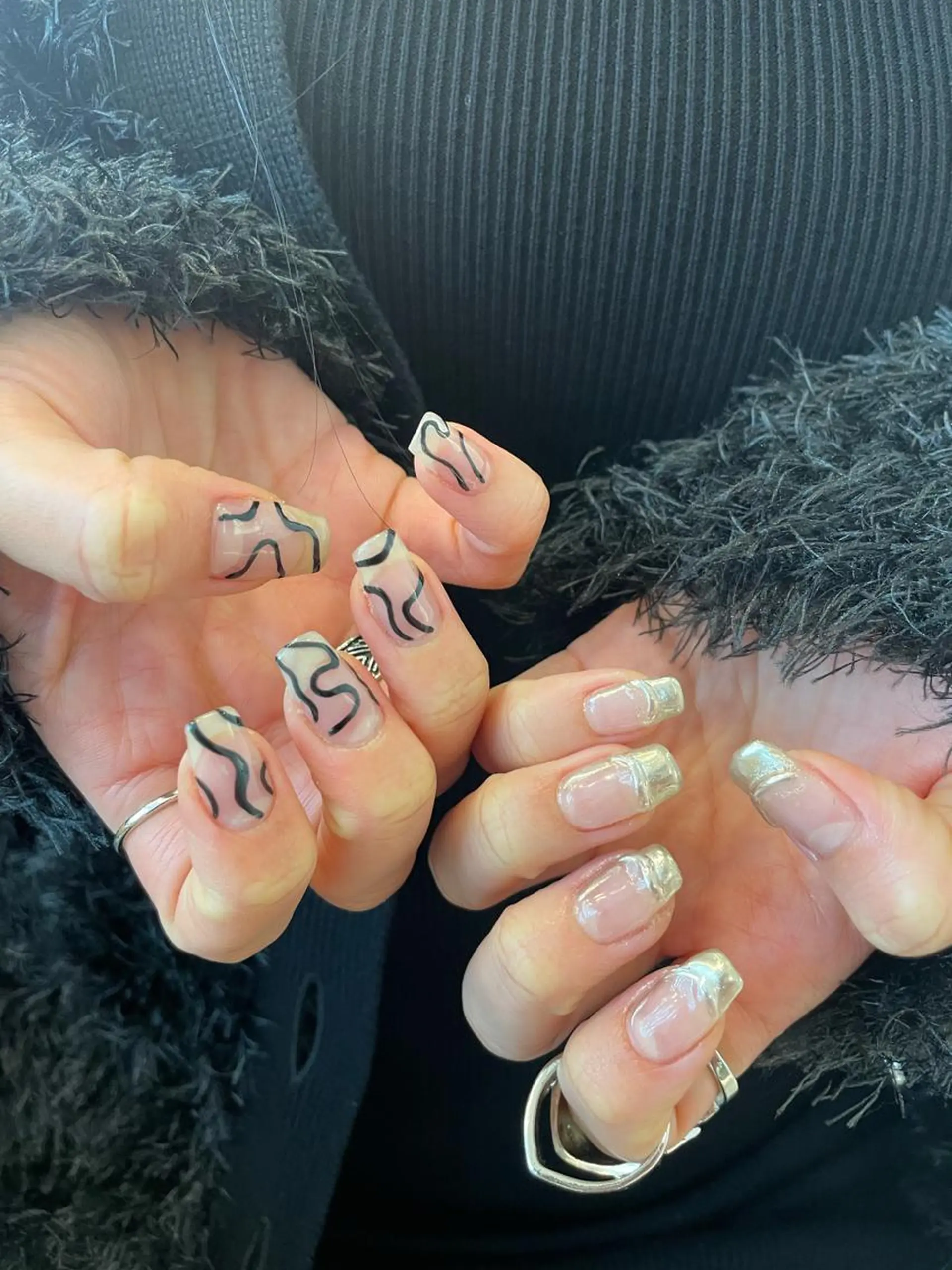 ネイル ジェルネイル パラジェル ハンドネイル hair&nail ☯️アイリ☯️のネイルデザイン