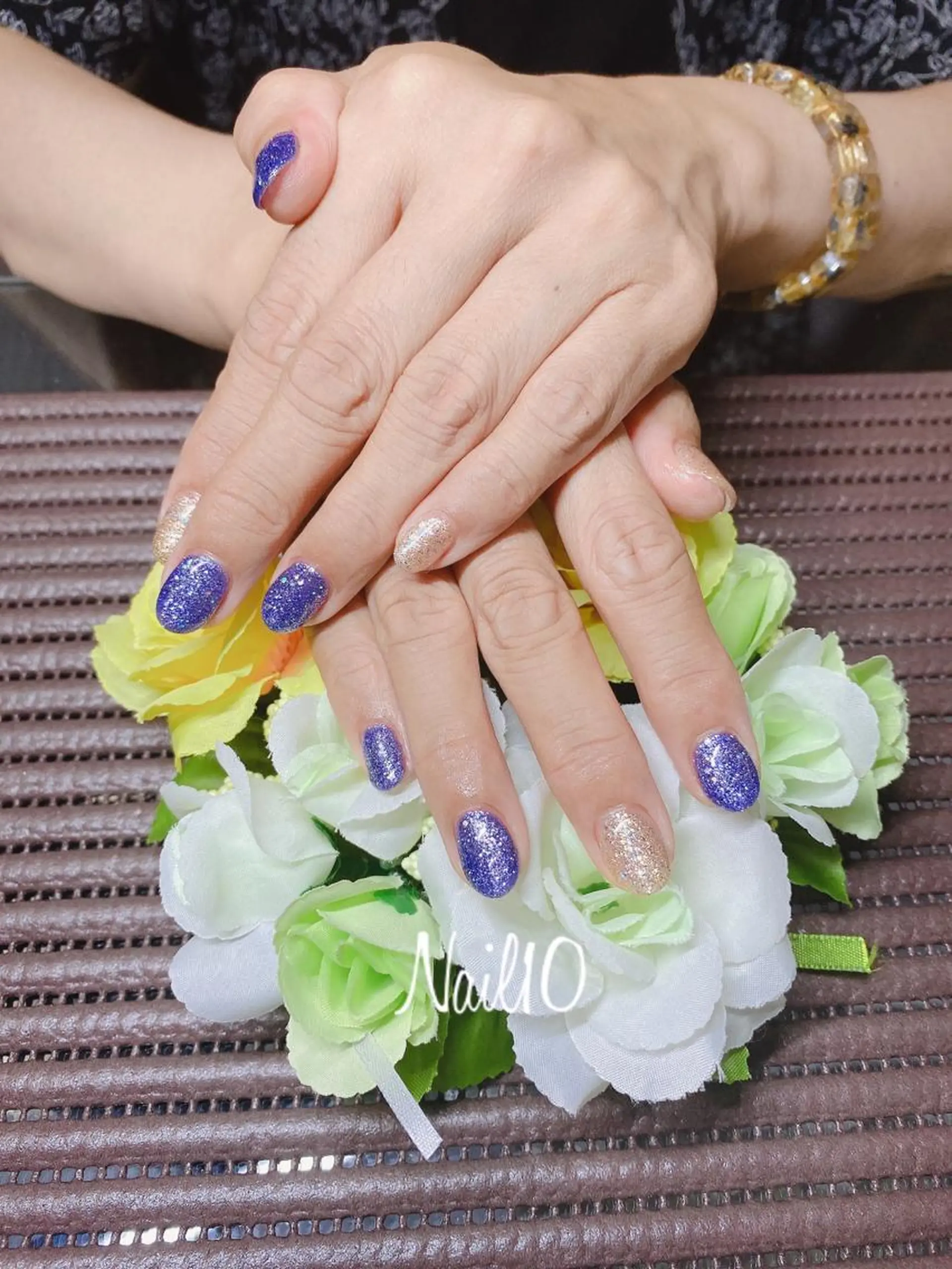 ネイル ラメ(グリッター) ラメグラデーション Nail10 Kakoのネイルデザイン