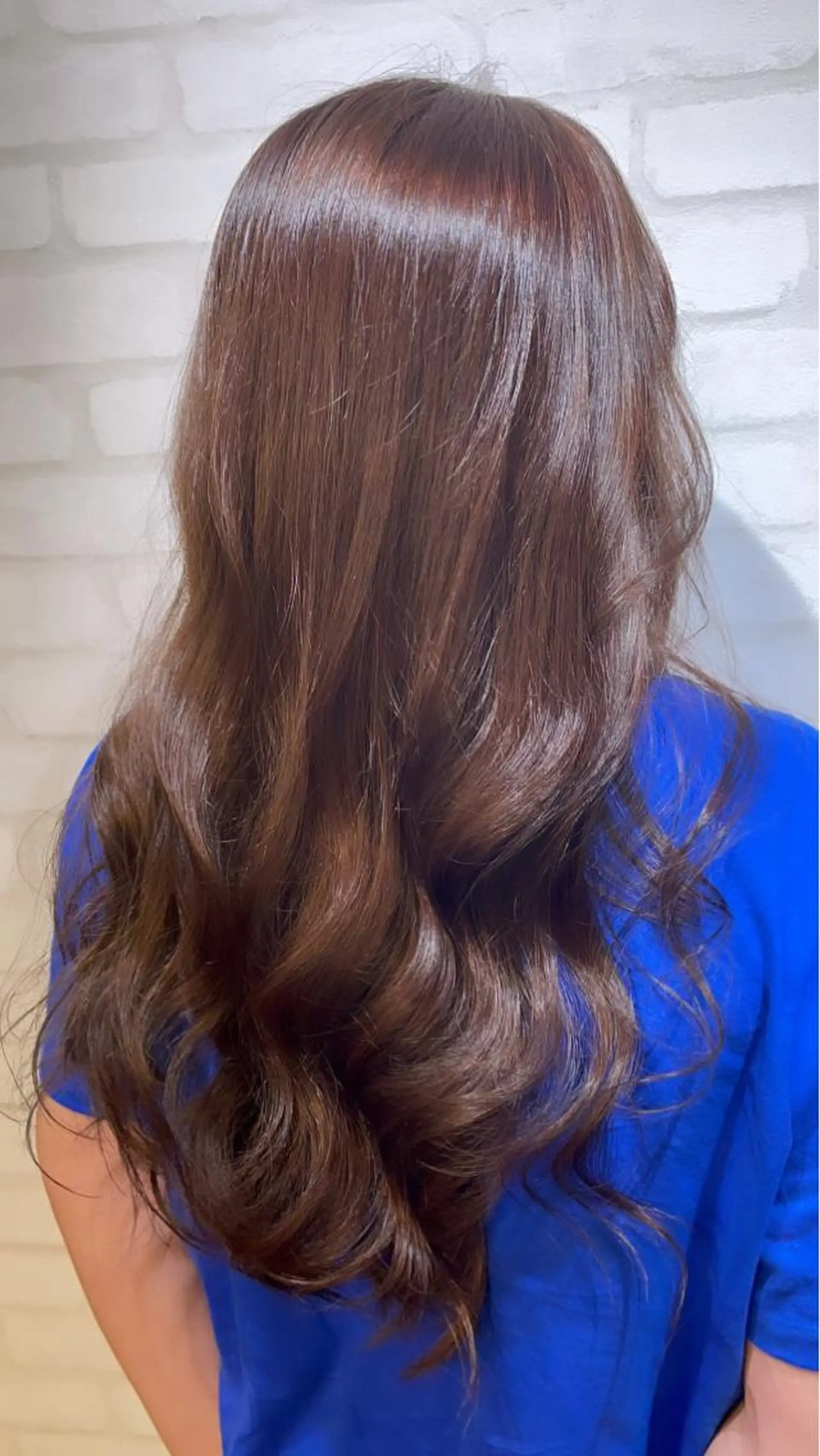 ロング カラー ヘアアレンジ ブリーチ ブラウンカラー ANDIAMO SAKAE  楓のヘアスタイル