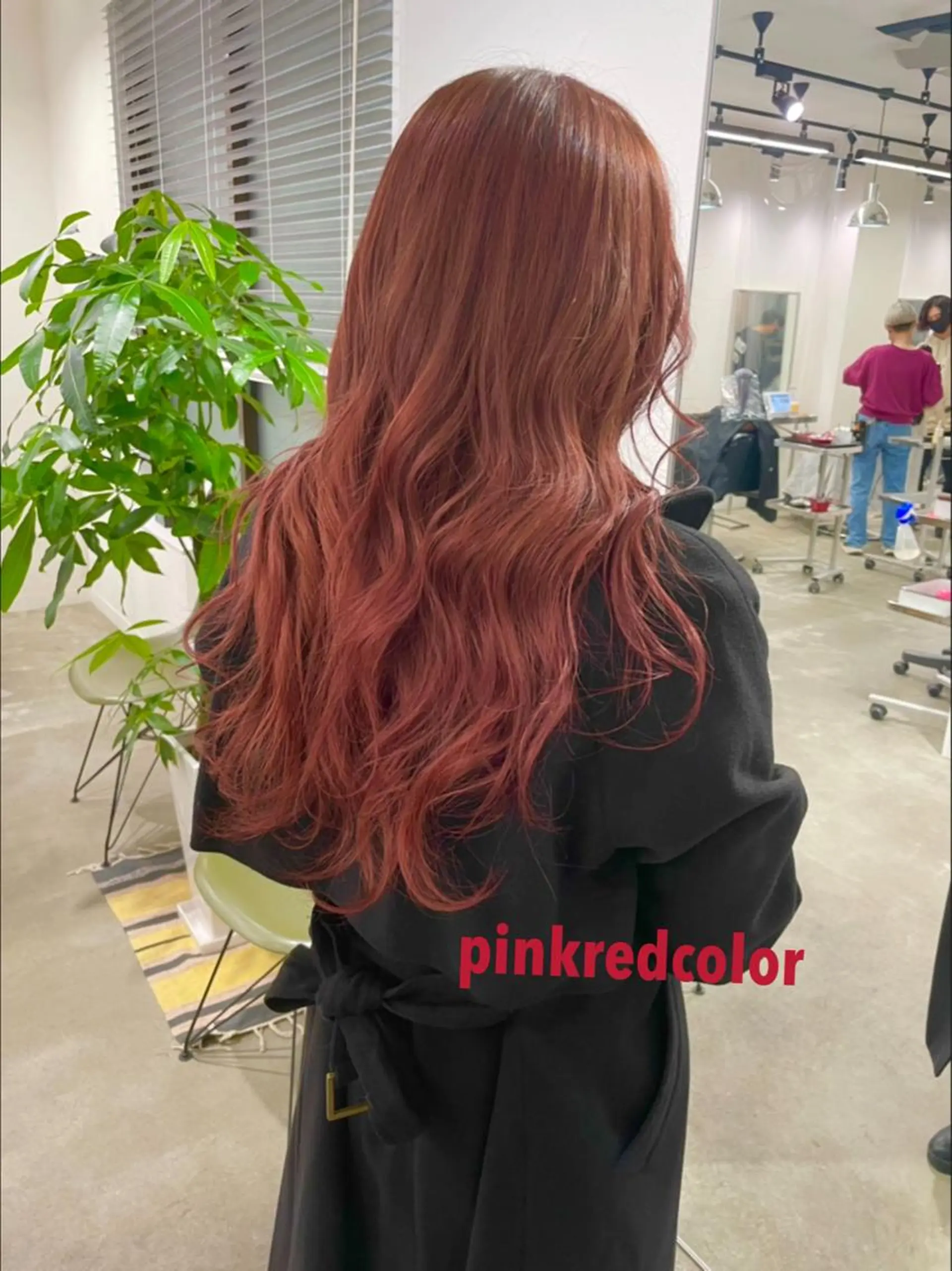 ロング カラー ピンクカラー レッドカラー ヘアカラー トリートメント 2nd所属・🤍2nd🤍田所 美希のヘアスタイル