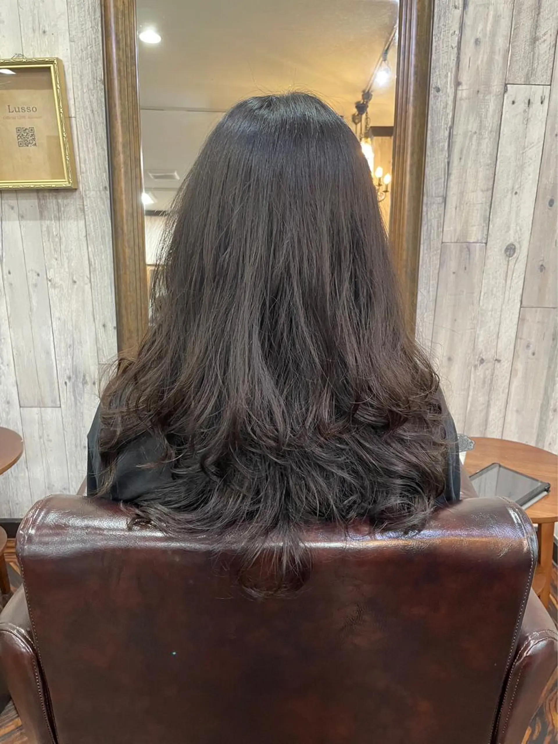 ロング パーマ カット パーマ トリートメント 庭山 理沙のヘアスタイル