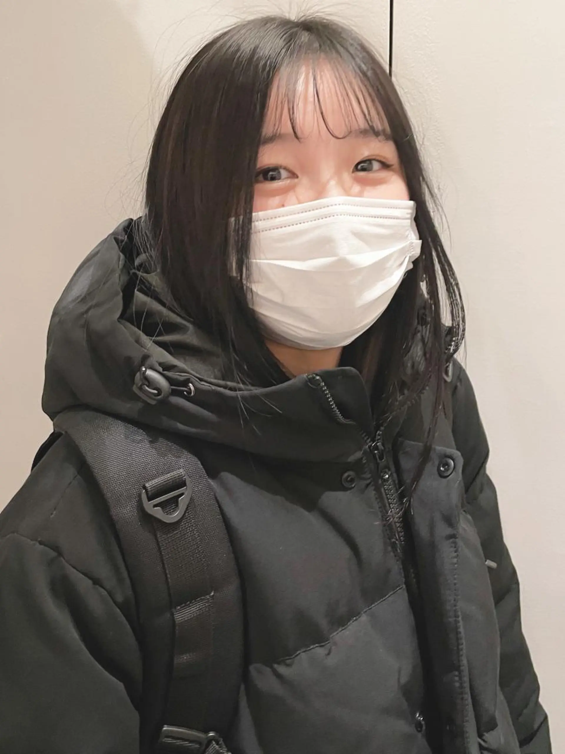 セミロング カラー 岩戸 新のヘアスタイル