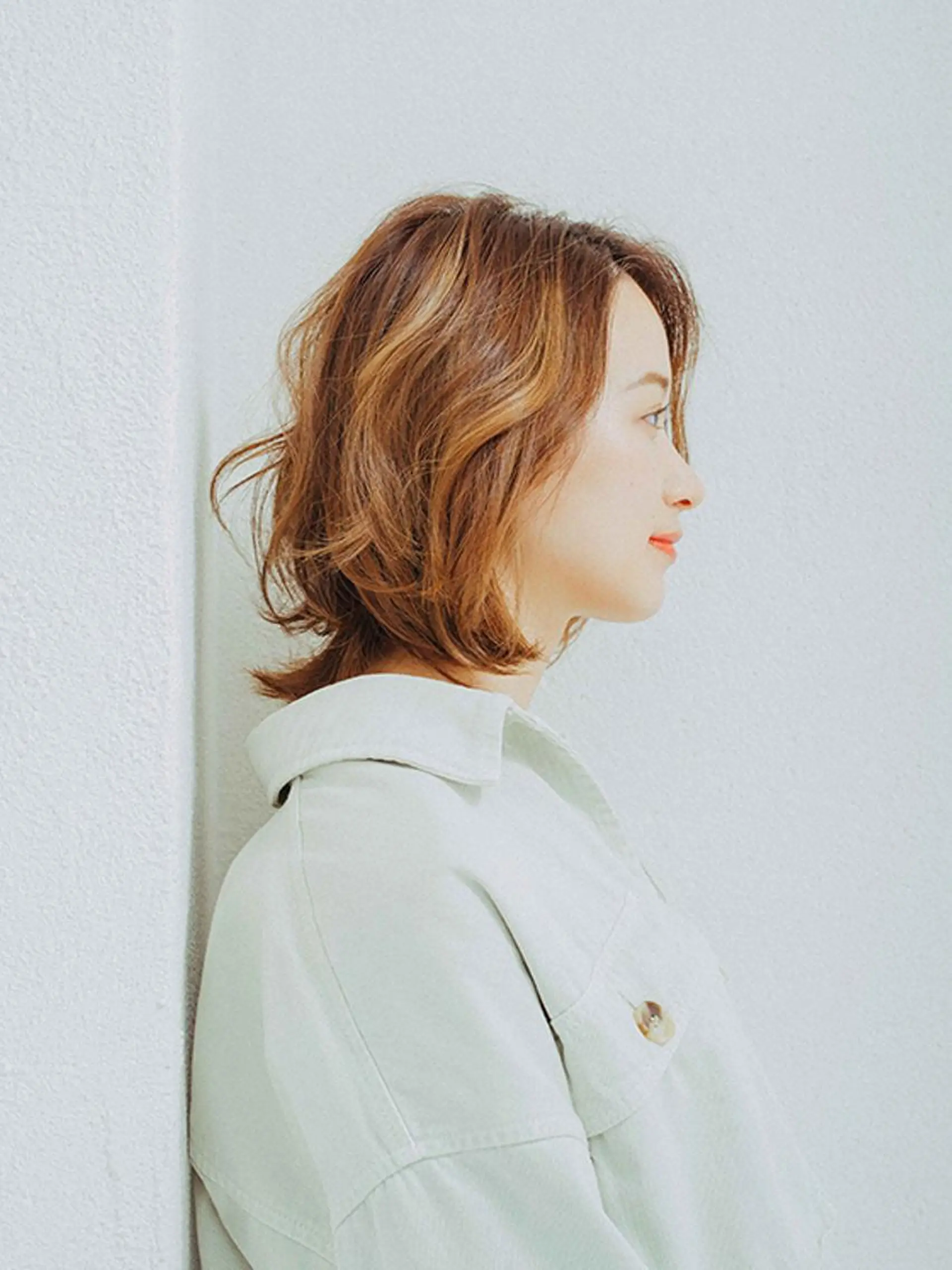 ミディアム 🌟髪質改善ケアカラ ー美髪縮毛矯正y🌟のヘアスタイル