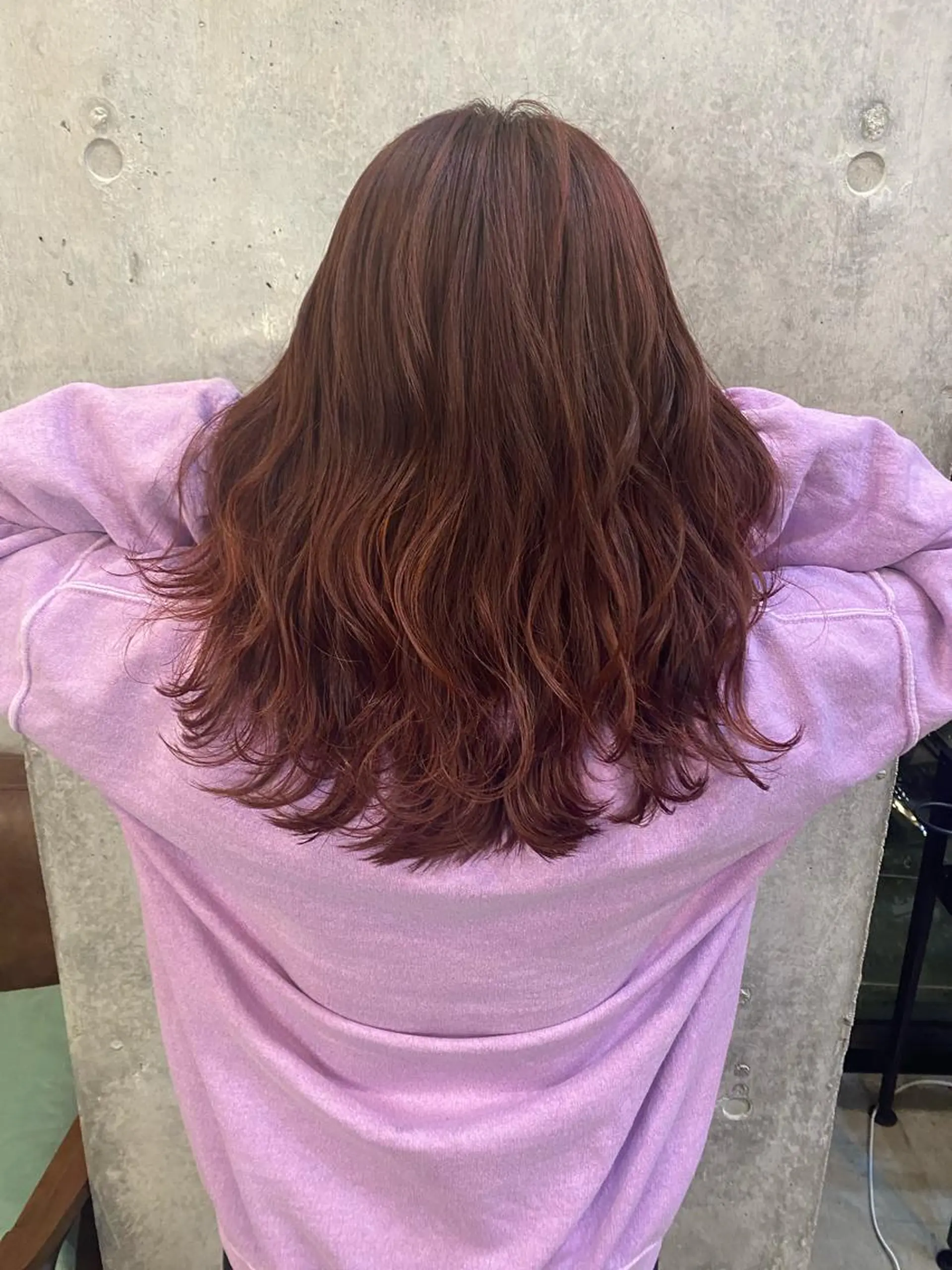 セミロング ピンクブラウン ❣️髪質改善特化❣️ カモアオイのヘアスタイル