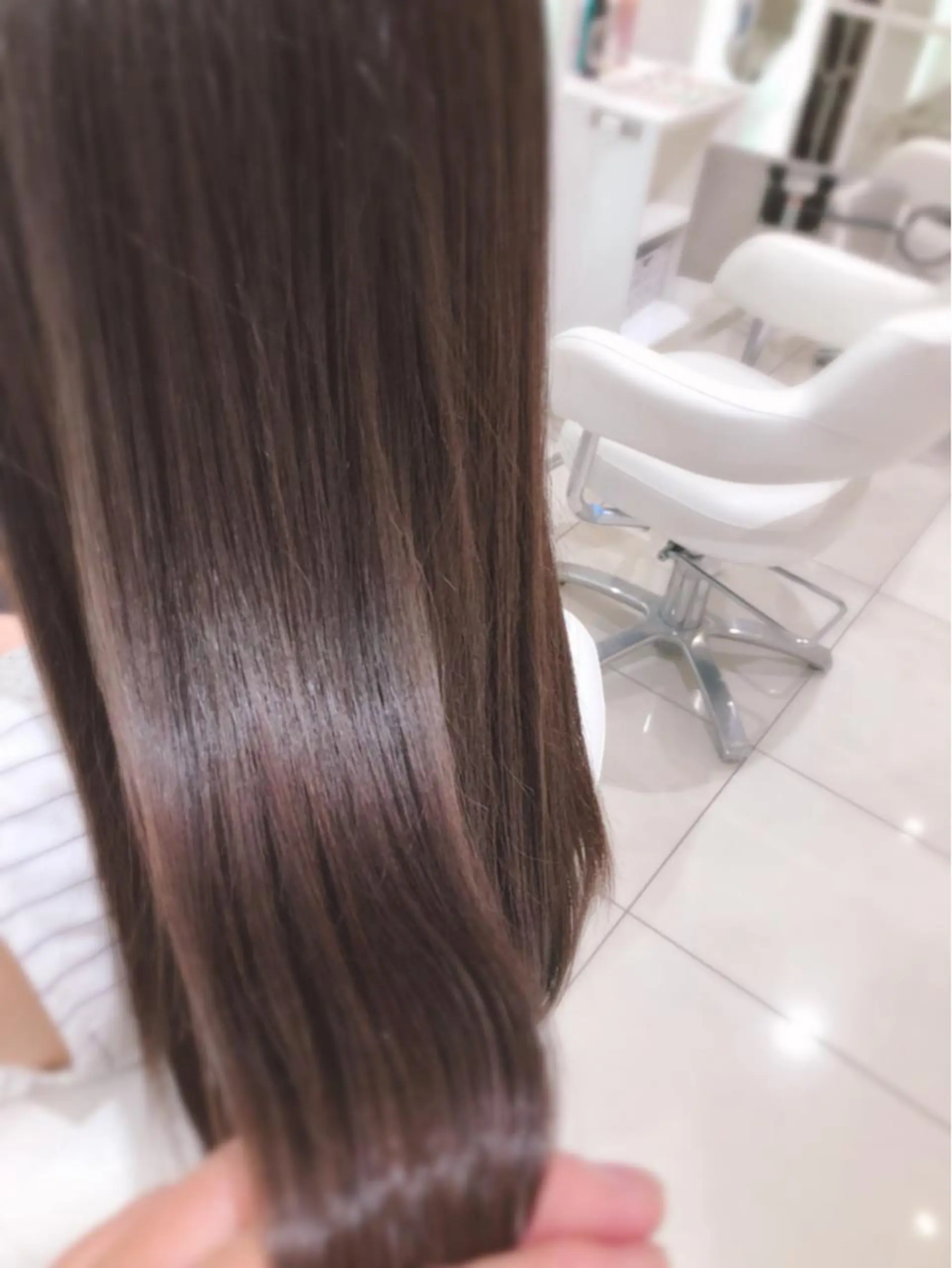 ロング カット 縮毛矯正 トリートメント セレスト心斎橋所属・上田 篤史のヘアスタイル