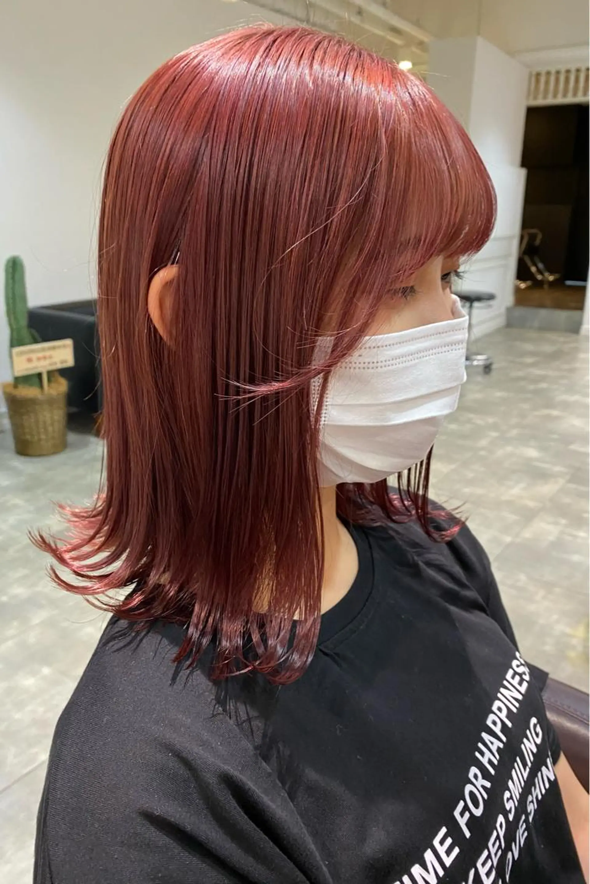 ミディアム ちばた/レイヤー 似合わせ/大阪中津のヘアスタイル