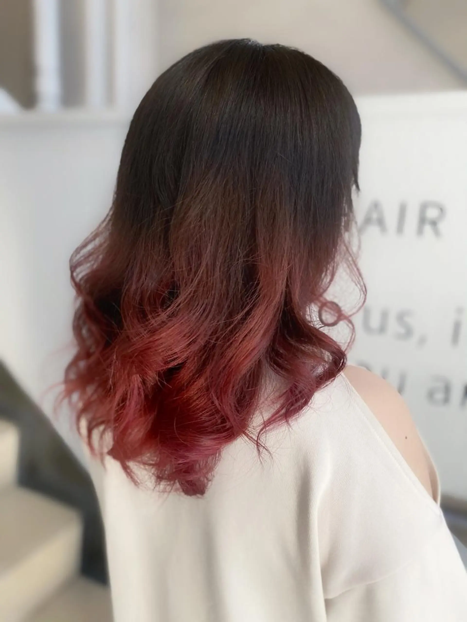 カラー バレイヤージュ ブラウンカラー ダークブラウン ✂︎神カット&カラー 韓国風パーマ黒田ダイのヘアスタイル