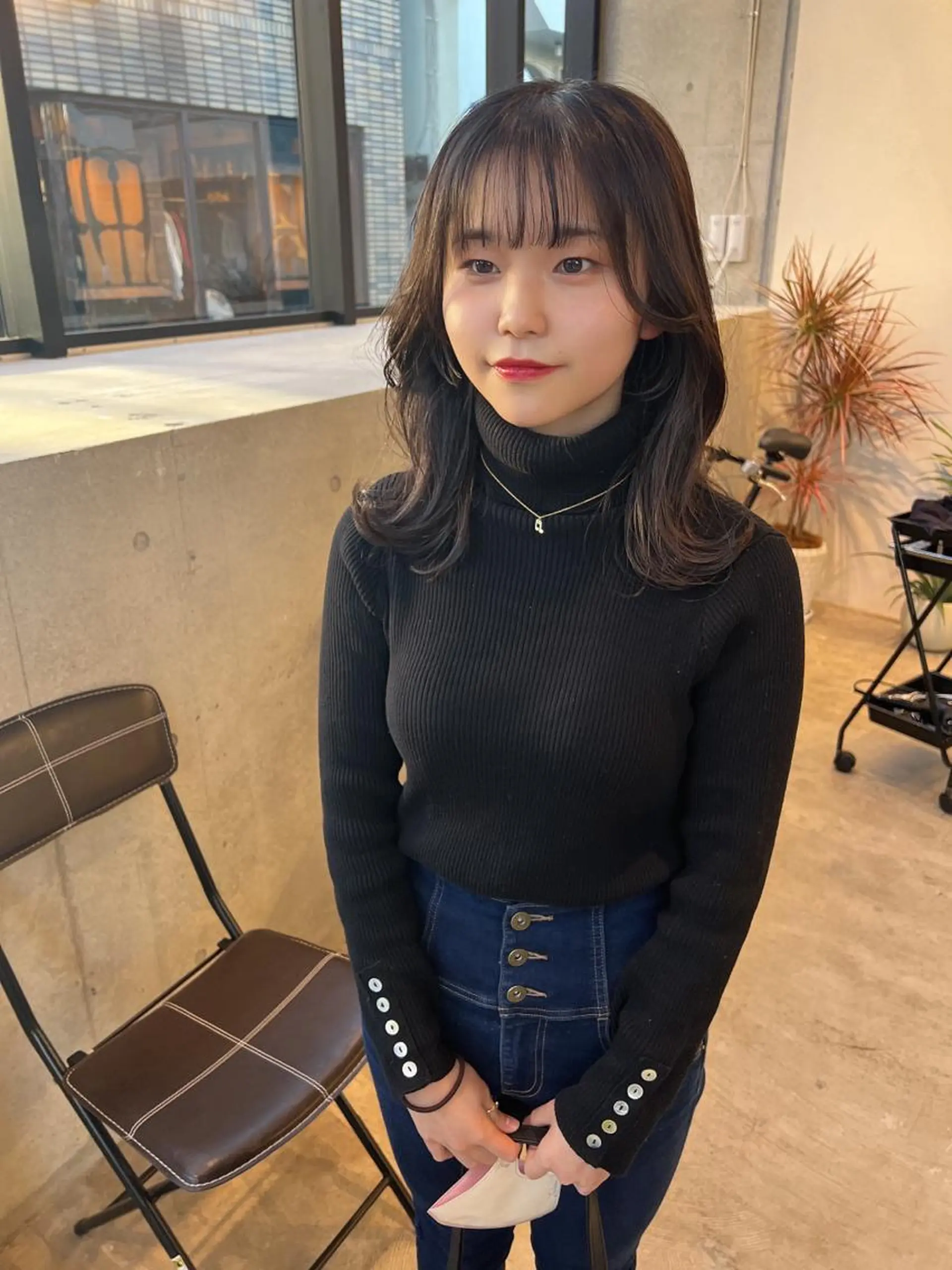 ロング 顔周りカット レイヤーカット ロング カット 誰よりも丁寧なカット 🍀小林輝のヘアスタイル