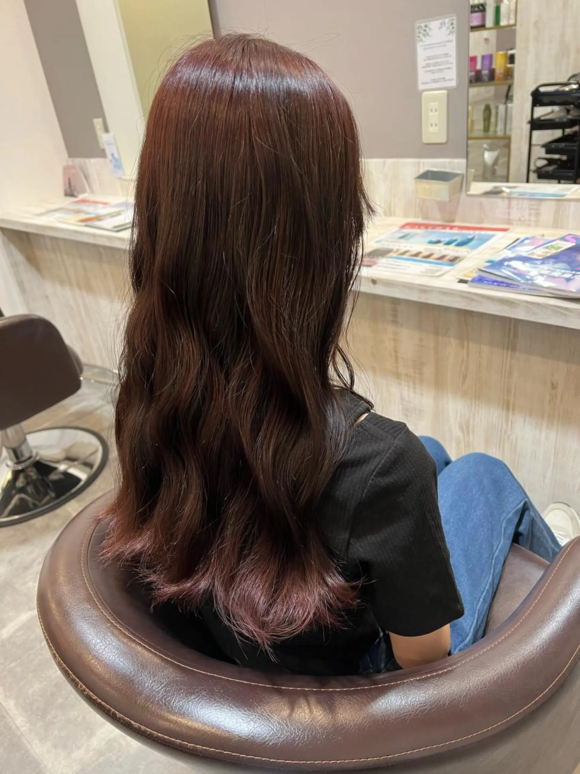 ロング カラー ヘアアレンジ ピンクカラー Naru┆川西能勢口 ┆髪質改善のヘアスタイル