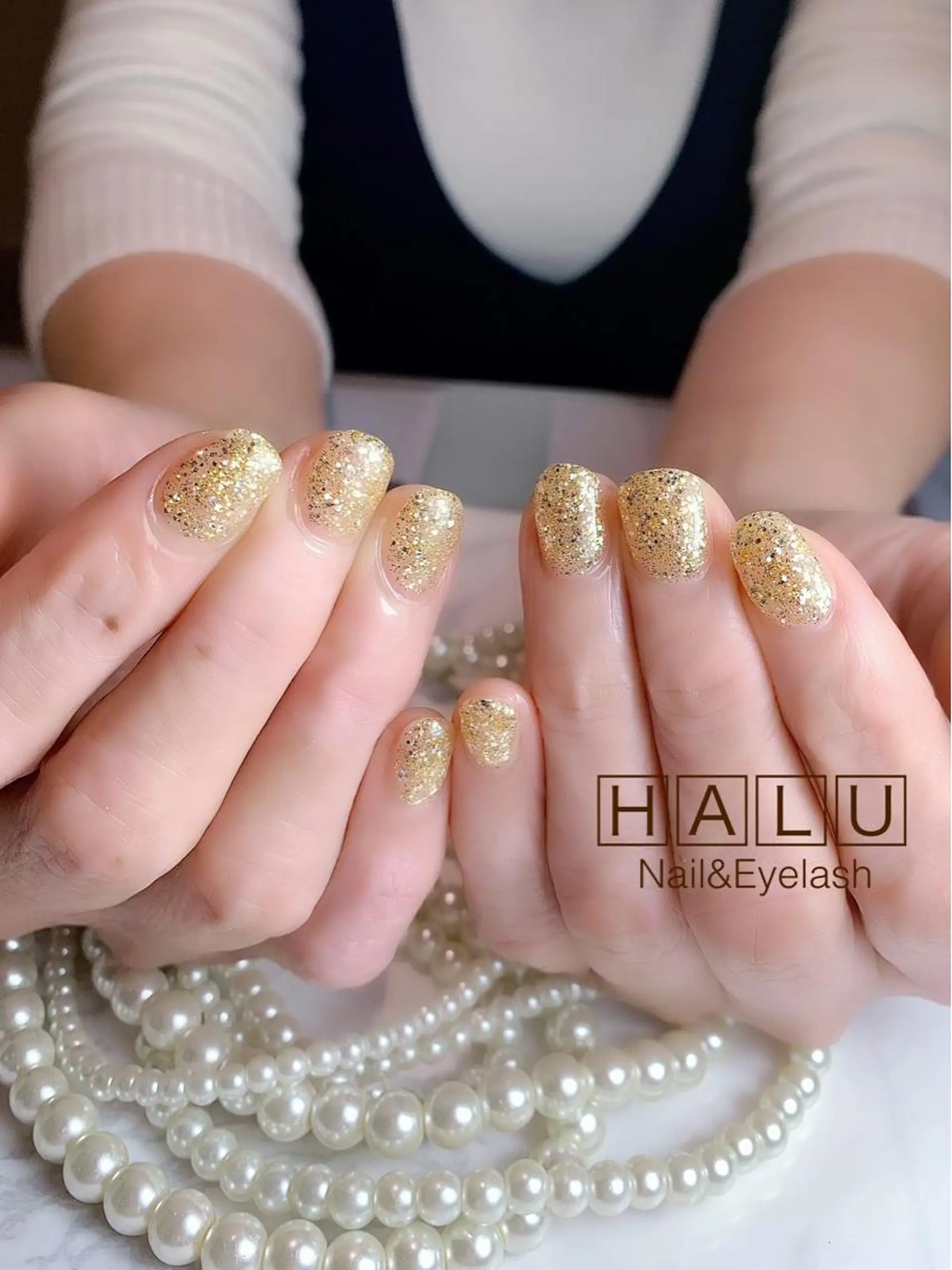 ネイル ラメ(グリッター) HALU ハルのネイルデザイン
