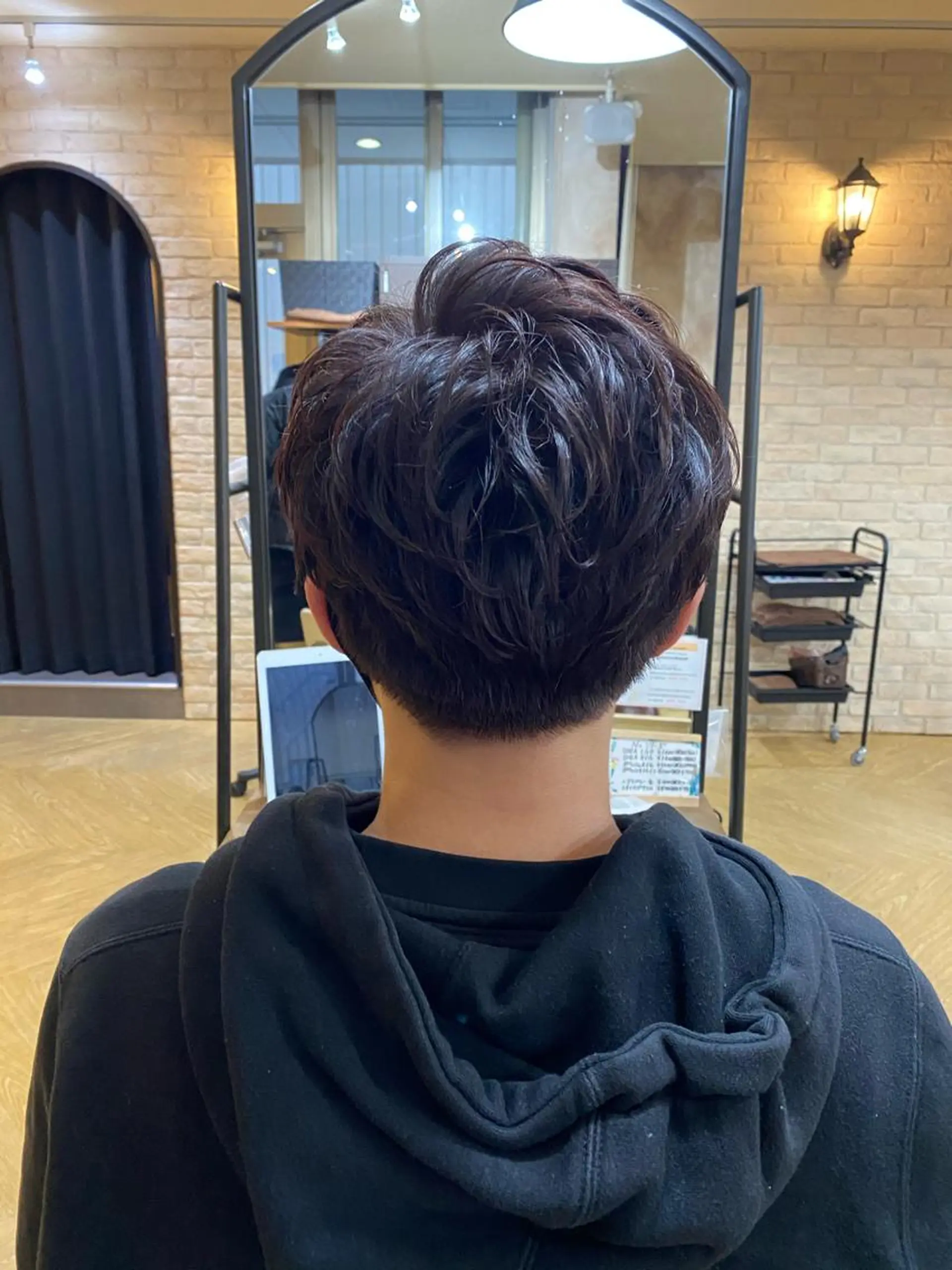 カラー パーマ メンズ 髪質改善 ヒデのヘアスタイル