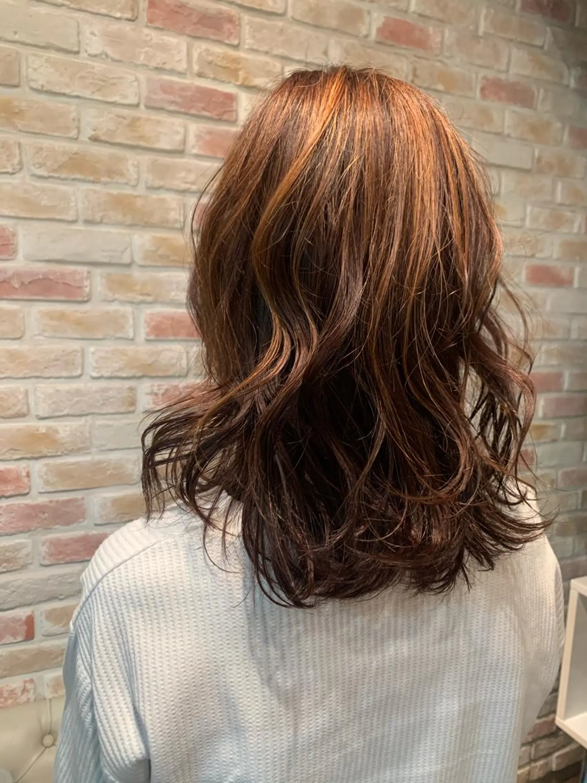 セミロング ハイライト mono.所属・南茨/ヘッドスパ /カット/momoのヘアスタイル