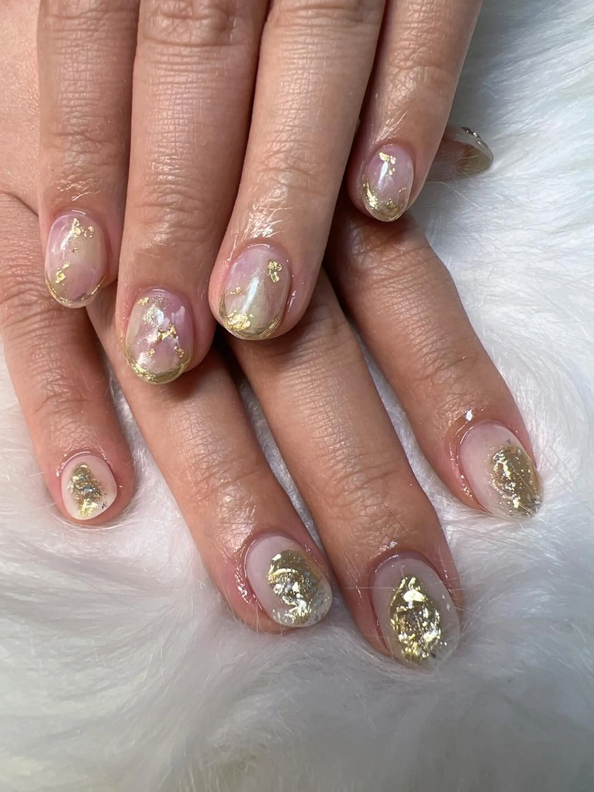 ネイル ミラーネイル ニュアンスネイル coco nailのネイルデザイン