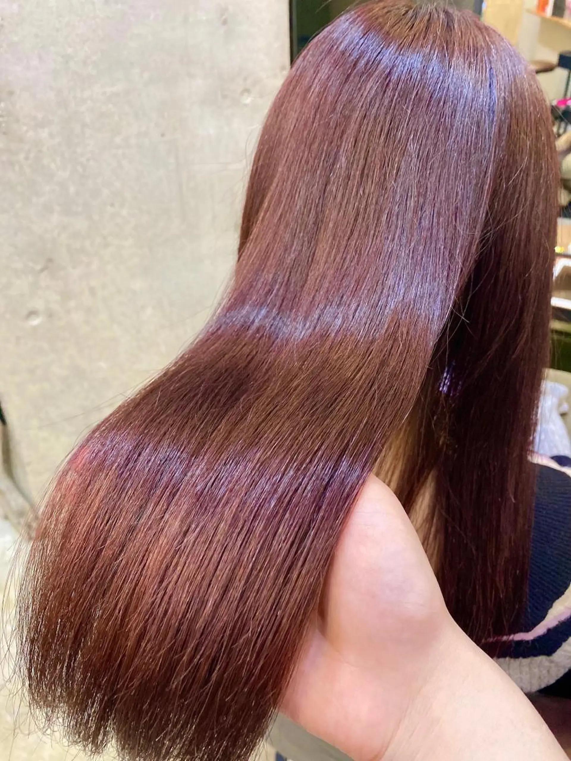 ロング ピンクブラウン カット ヘアカラー トリートメント 愛されヘア♪ 大森春奈のヘアスタイル