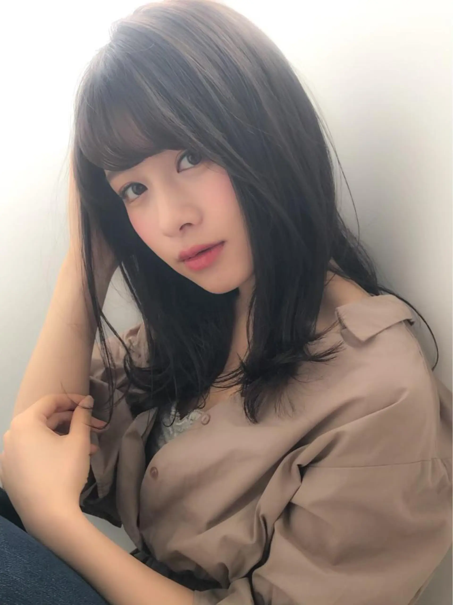 ミディアム カラー メンズ ネイル 韓国/トレンド レイヤー【101】のヘアスタイル