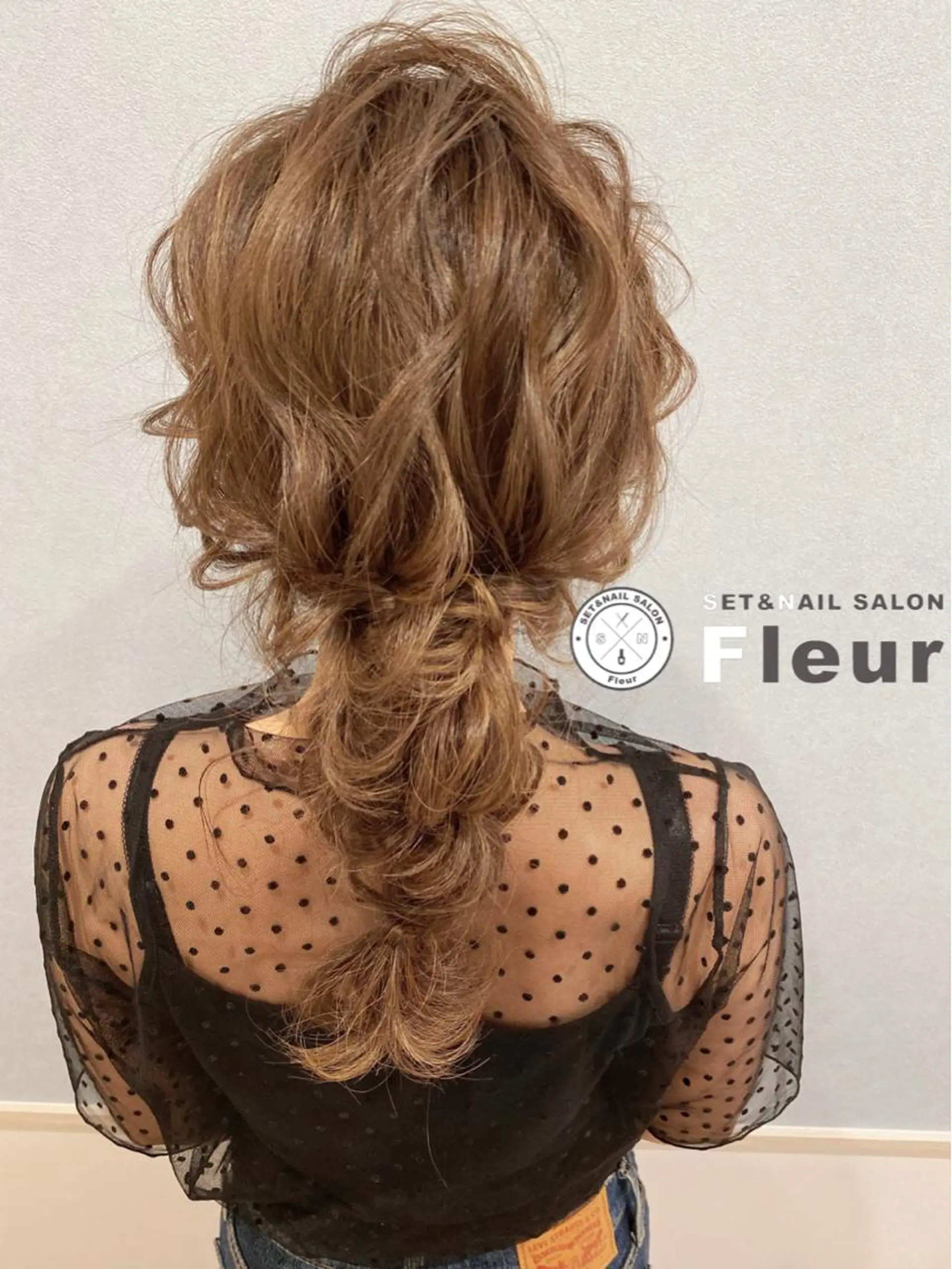 セミロング ヘアアレンジ セットサロン      ラフテル所属・大阪/ヘアアレンジ /似合わせset💐のヘアスタイル