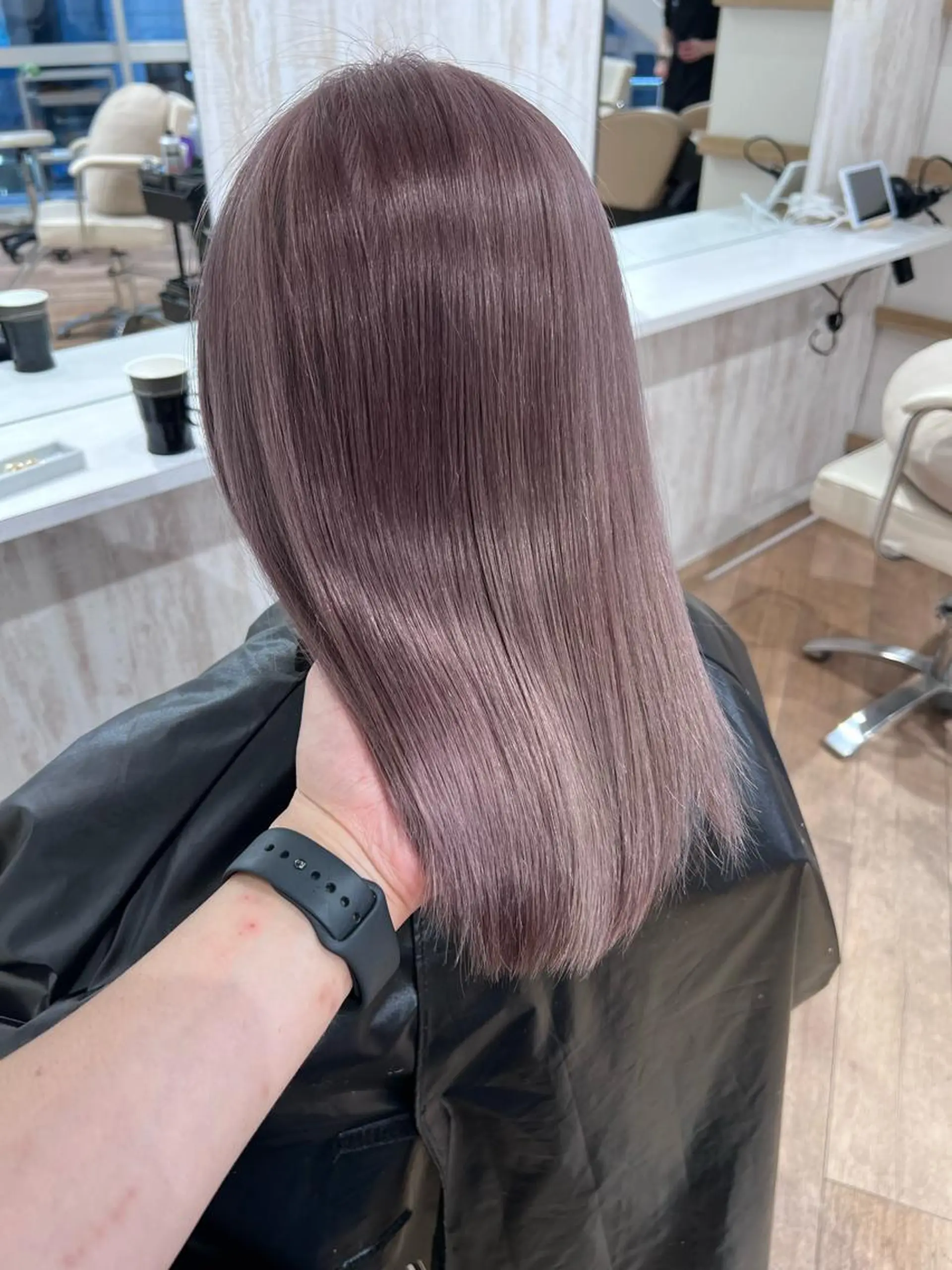 ミディアム カラー 立川/ブリーチ/ 髪質改善/西川翔真のヘアスタイル