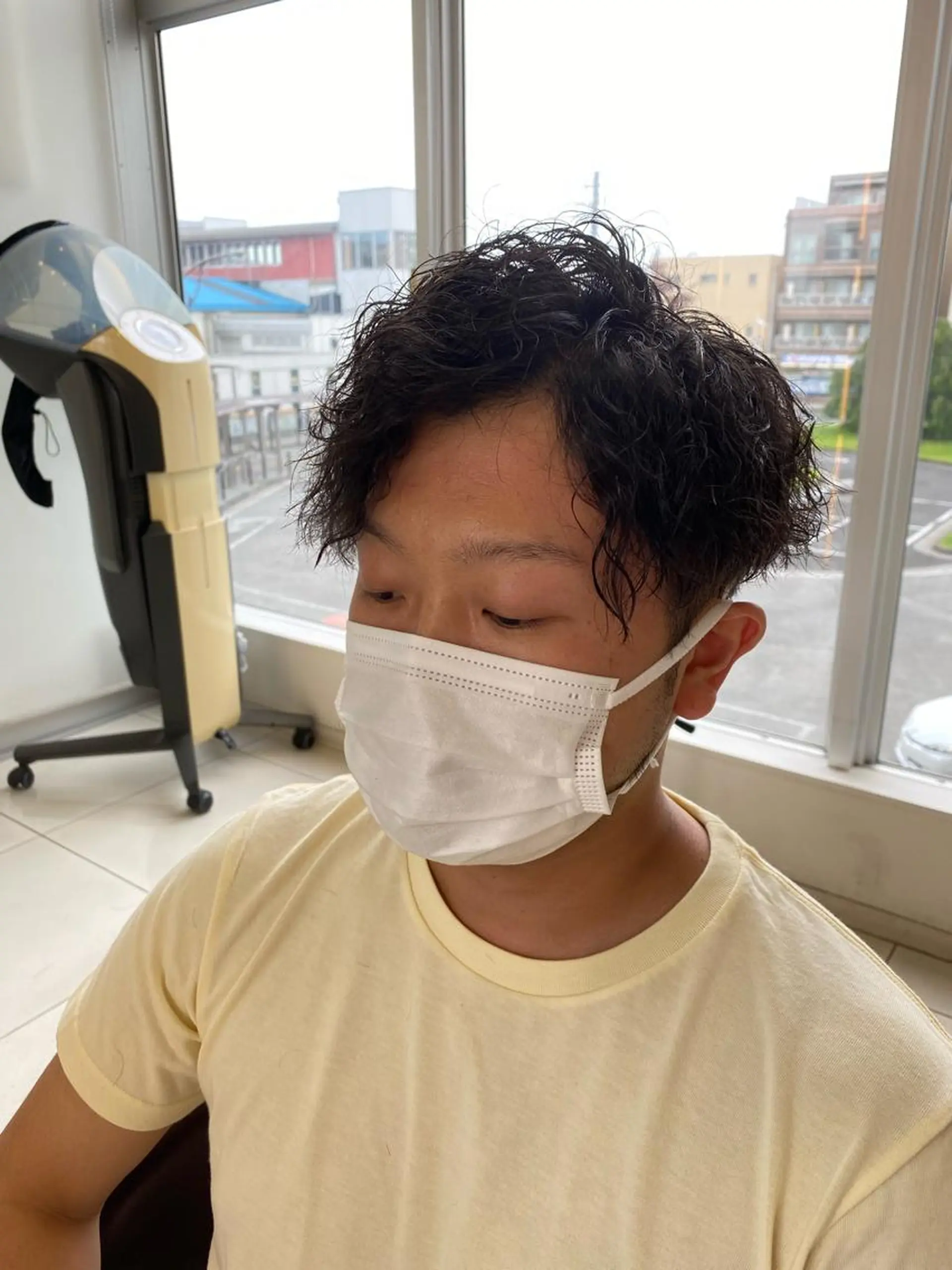 ショート パーマ メンズ メンズパーマ ツイストスパイラルパーマ スパイラルパーマ メンズサロン/戸塚駅 東口3分/冨田大輝のヘアスタイル