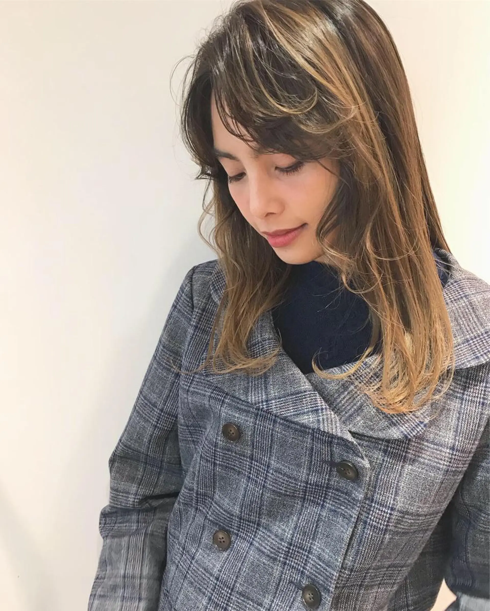 セミロング カラー ヘアアレンジ 韓国/髪質改善💘 櫻井かれんのヘアスタイル