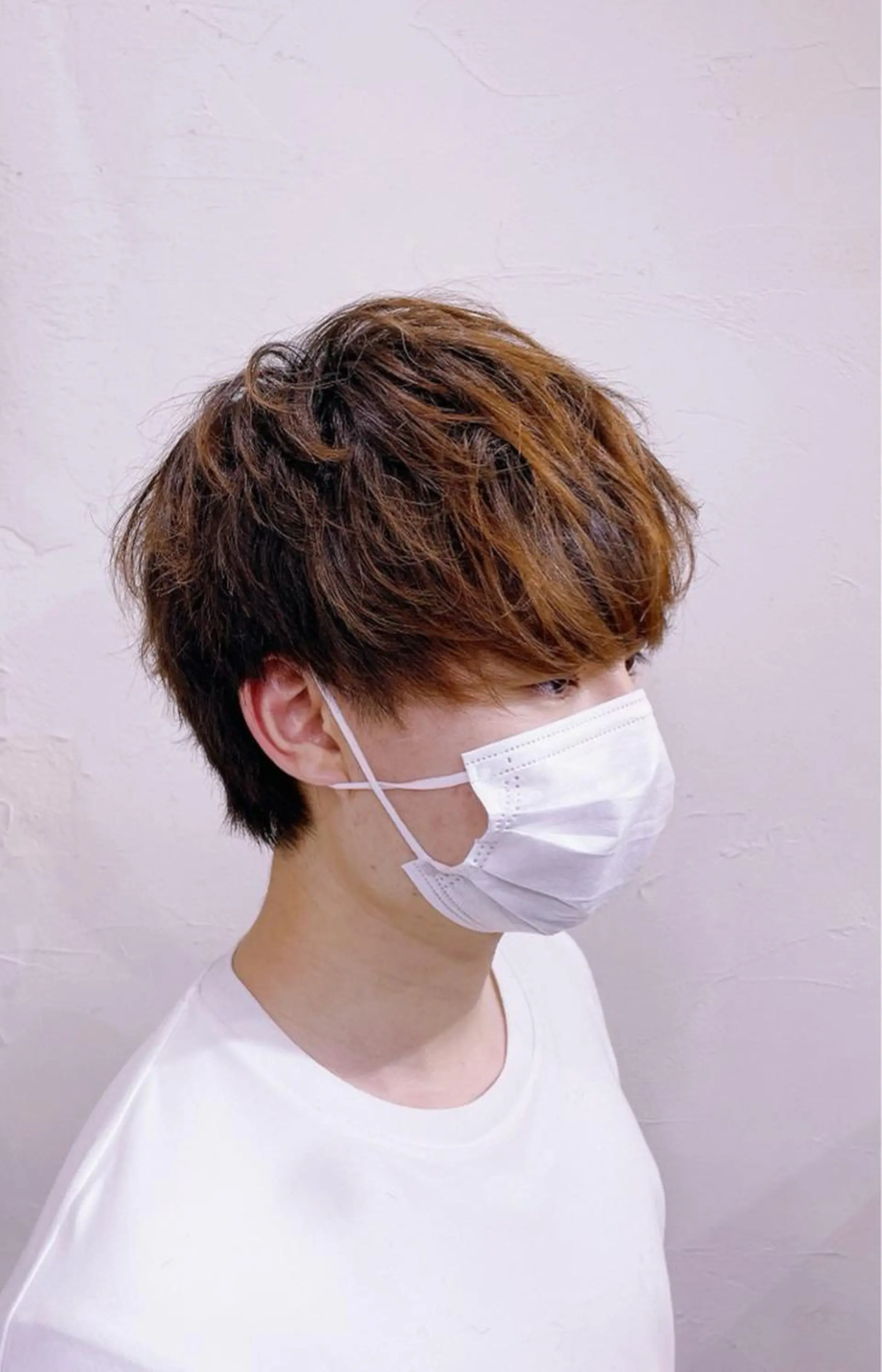 ショート メンズ マッシュ かんばら りょーいのヘアスタイル