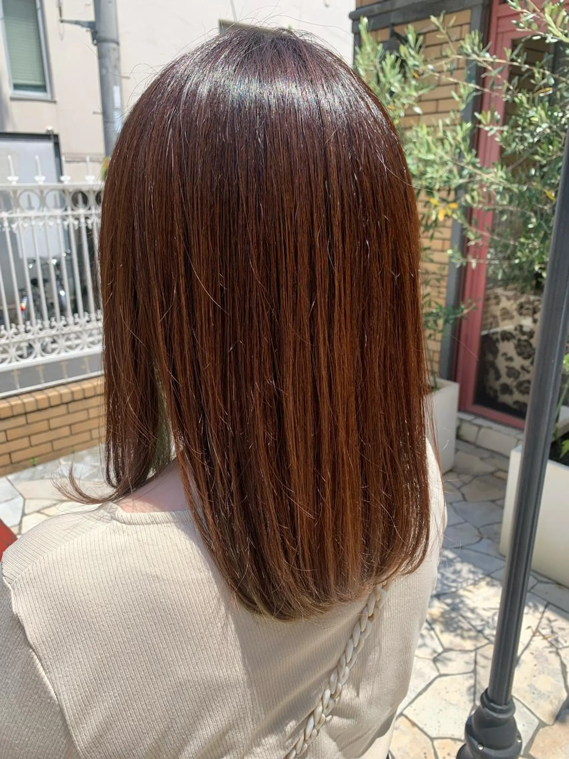 セミロング 今村 愛美のヘアスタイル