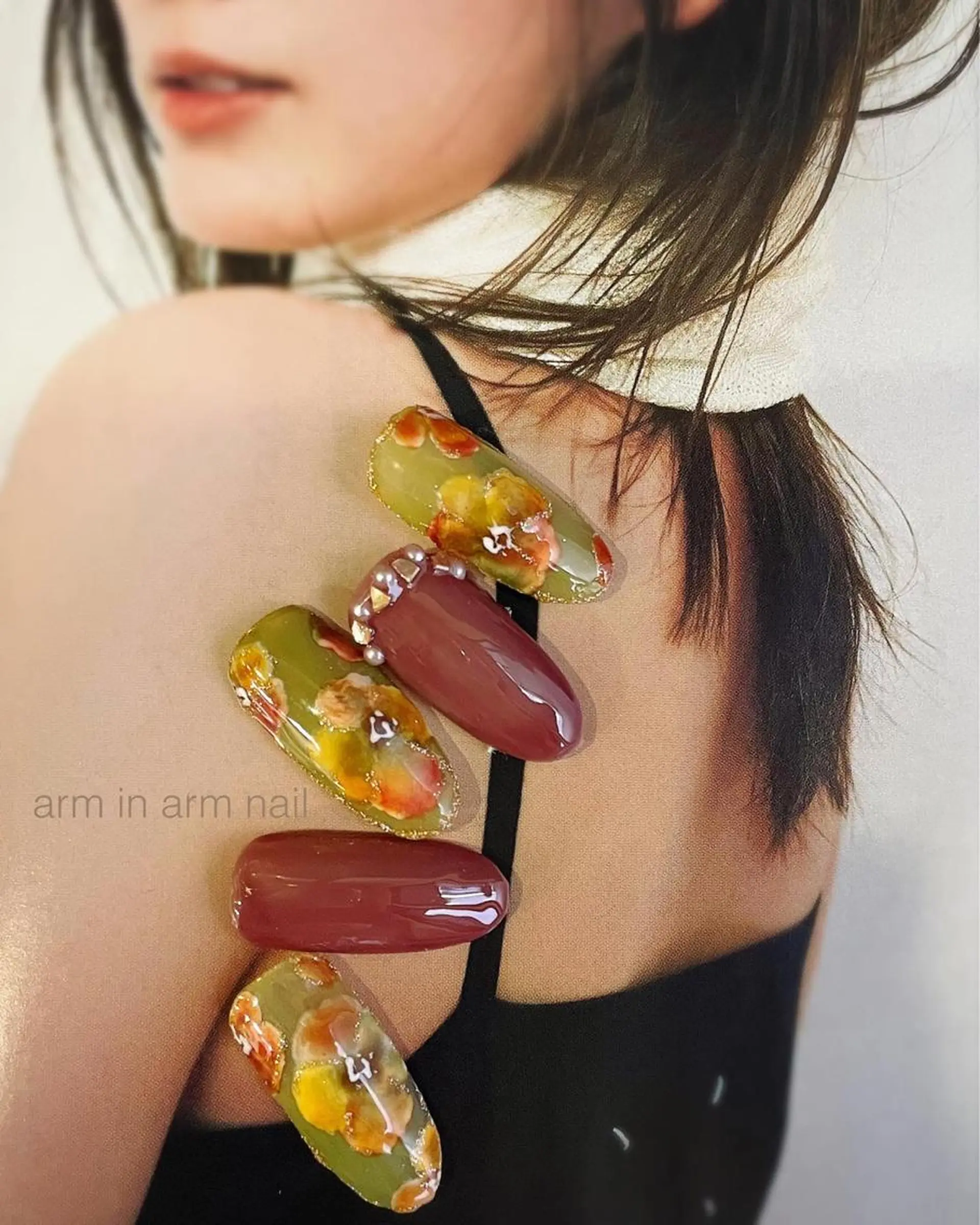 ネイル arm in arm ︎✿Yamamotoのマツエク・マツパデザイン