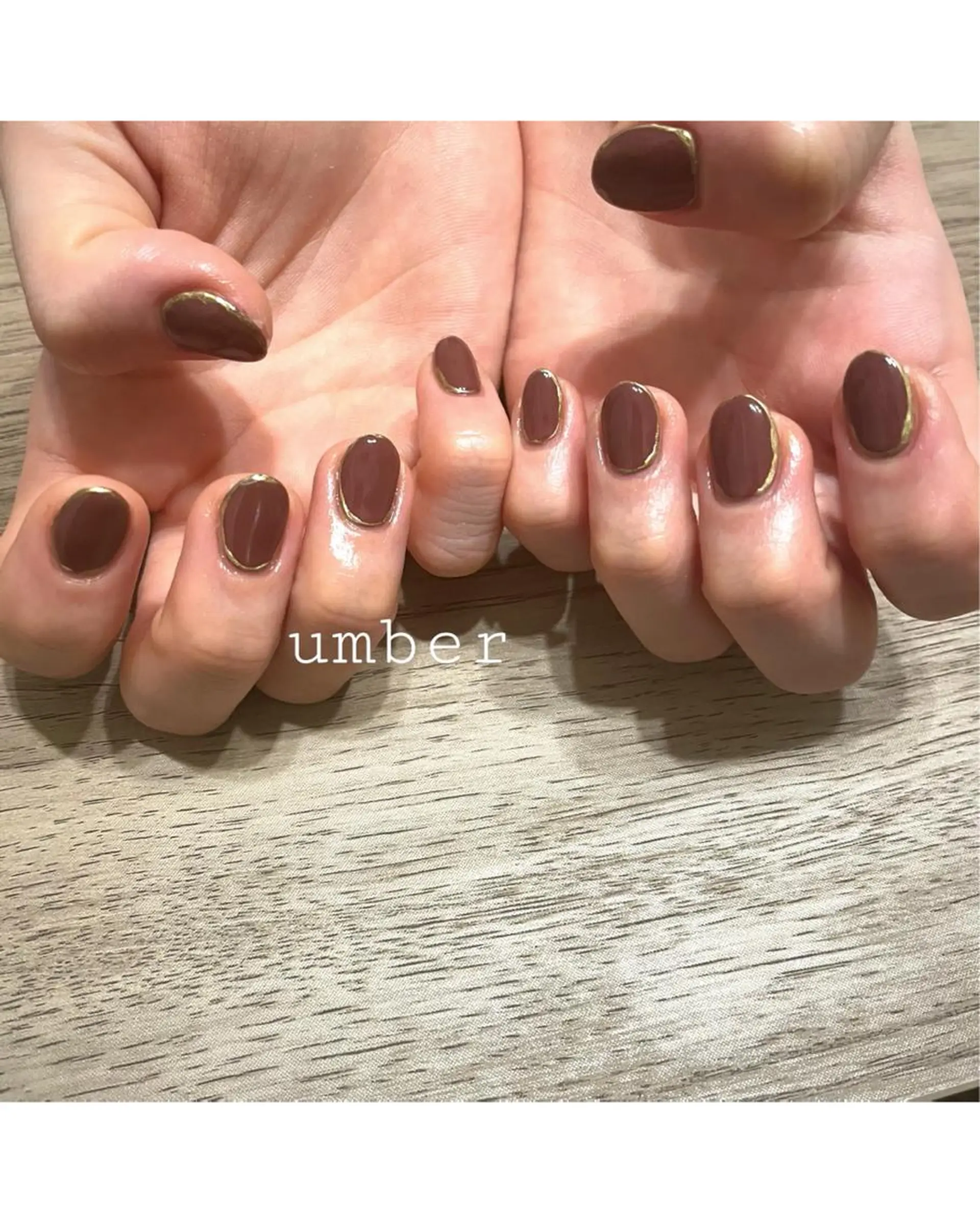 ネイル クリアネイル フットネイル フレンチネイル ゴールド マグネットネイル ハンドネイル umber 三茶1分のネイルデザイン