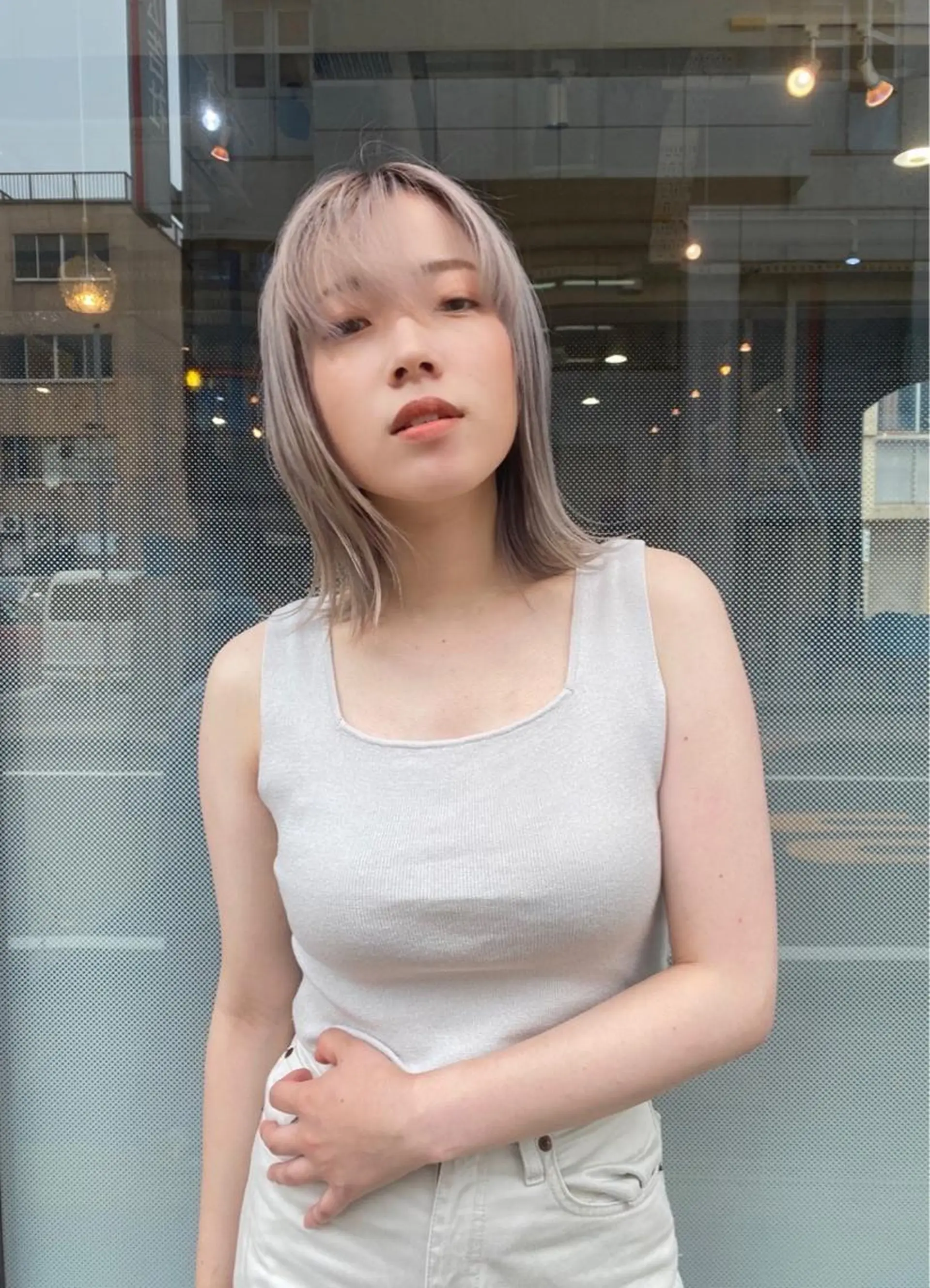 ミディアム カラー brick masayaのヘアスタイル