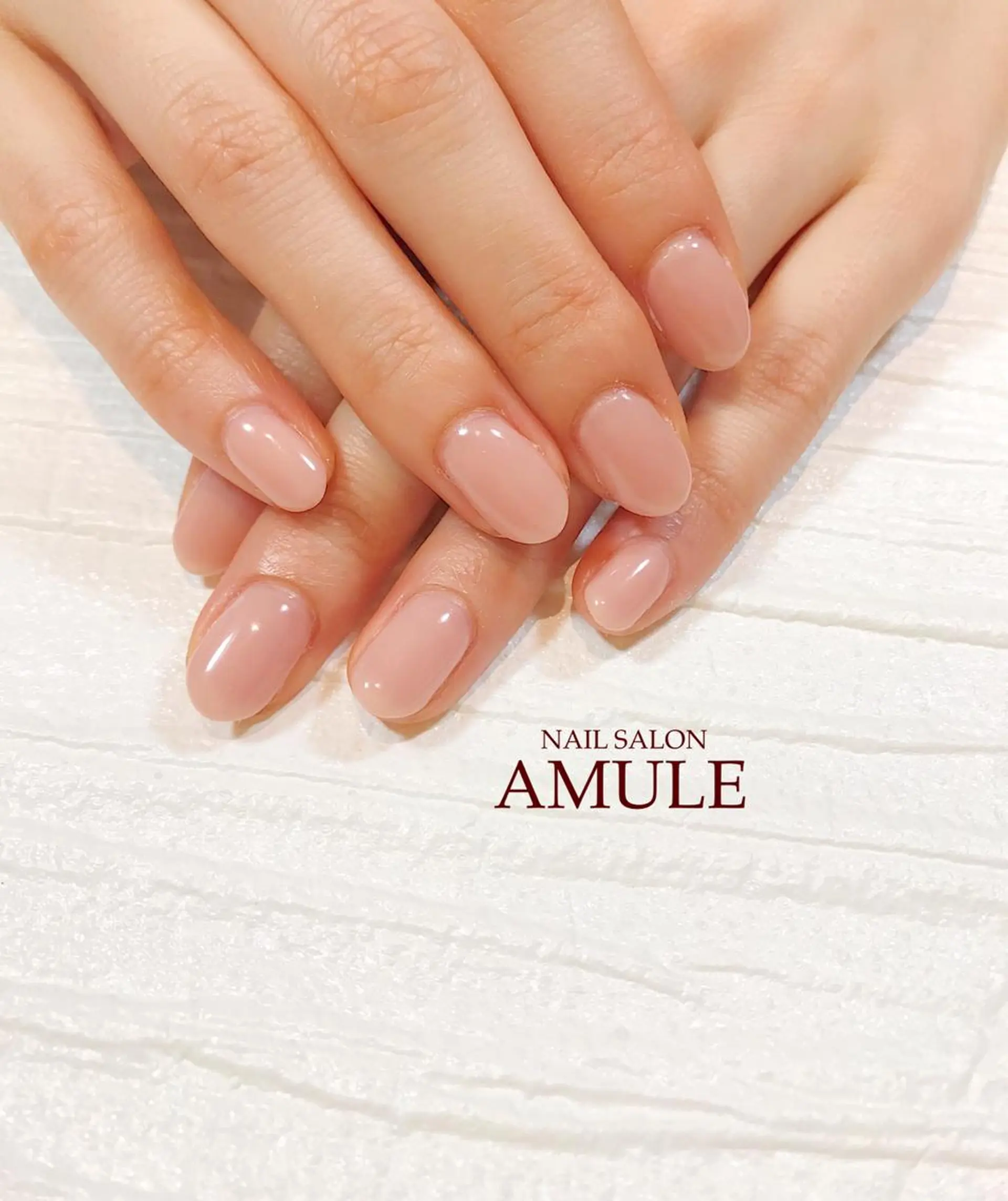 ネイル ジェルネイル ワンカラーネイル NAILSALON AMULEのネイルデザイン