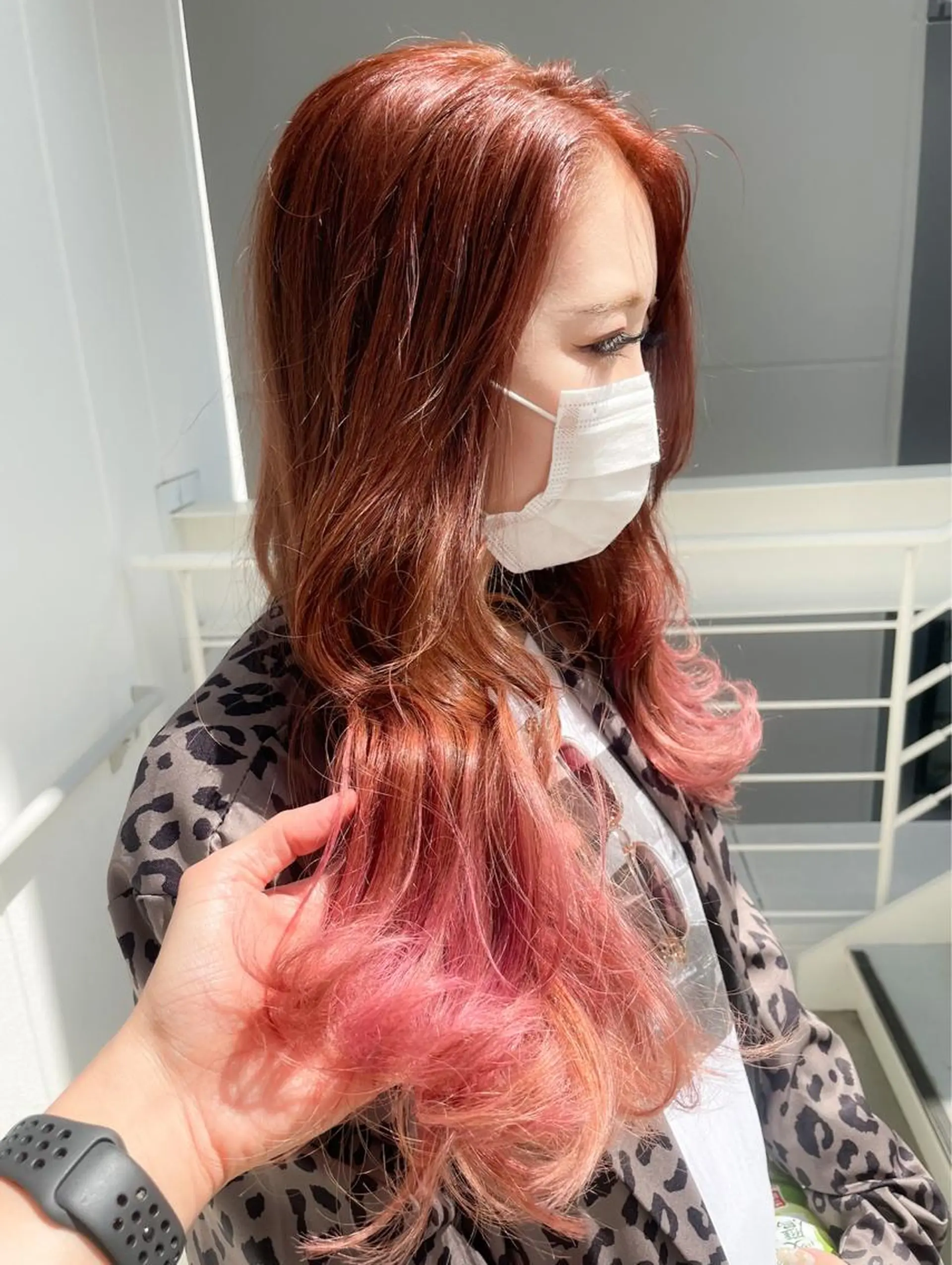 ロング ボブ デート ハイライト 髪質改善 韓国風ヘア ヘアカラー トリートメント 【20代ダメージ毛に 髪質改善】のヘアスタイル