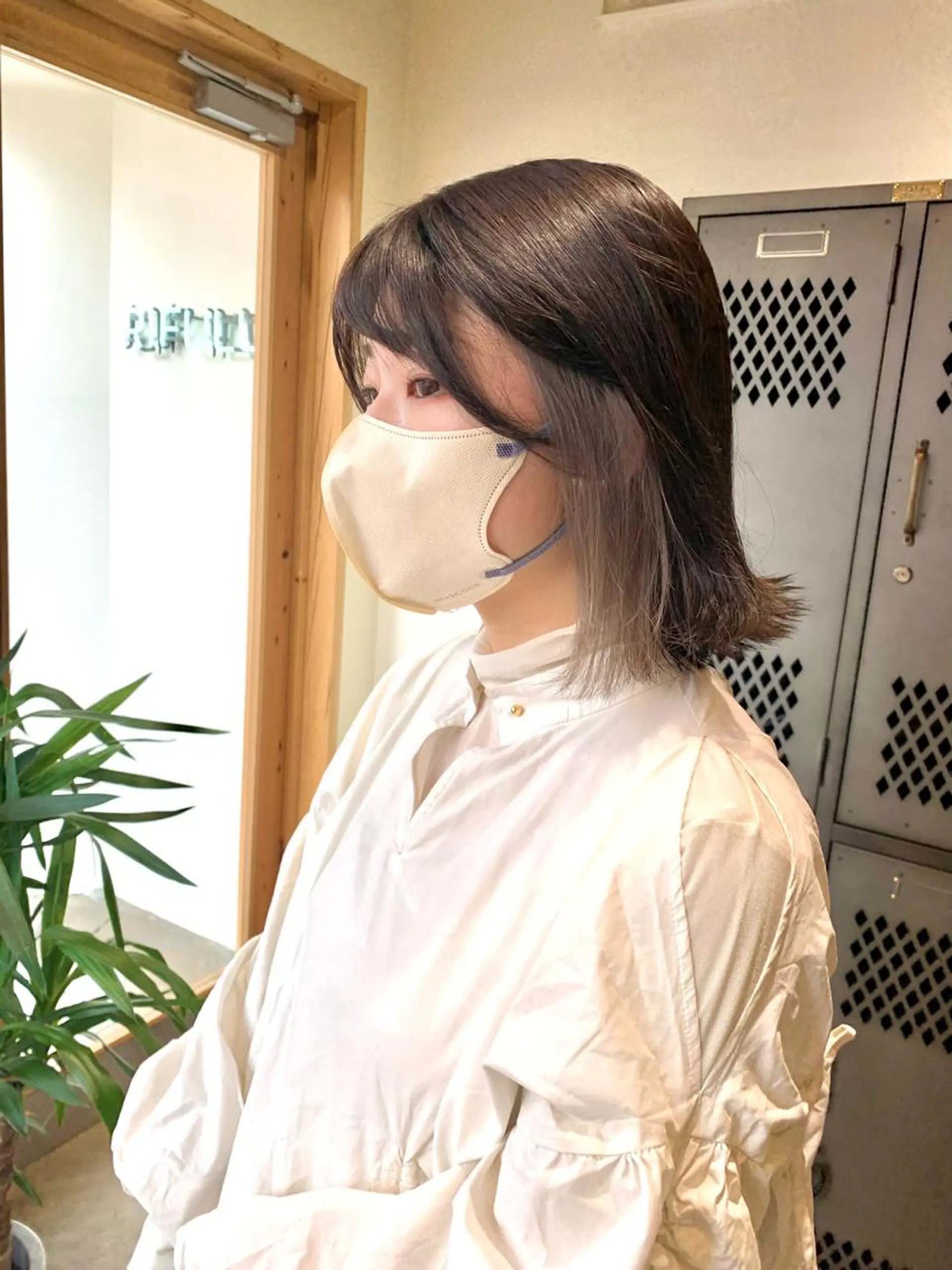 ミディアム カラー イヤリングカラー 園田 将士のヘアスタイル