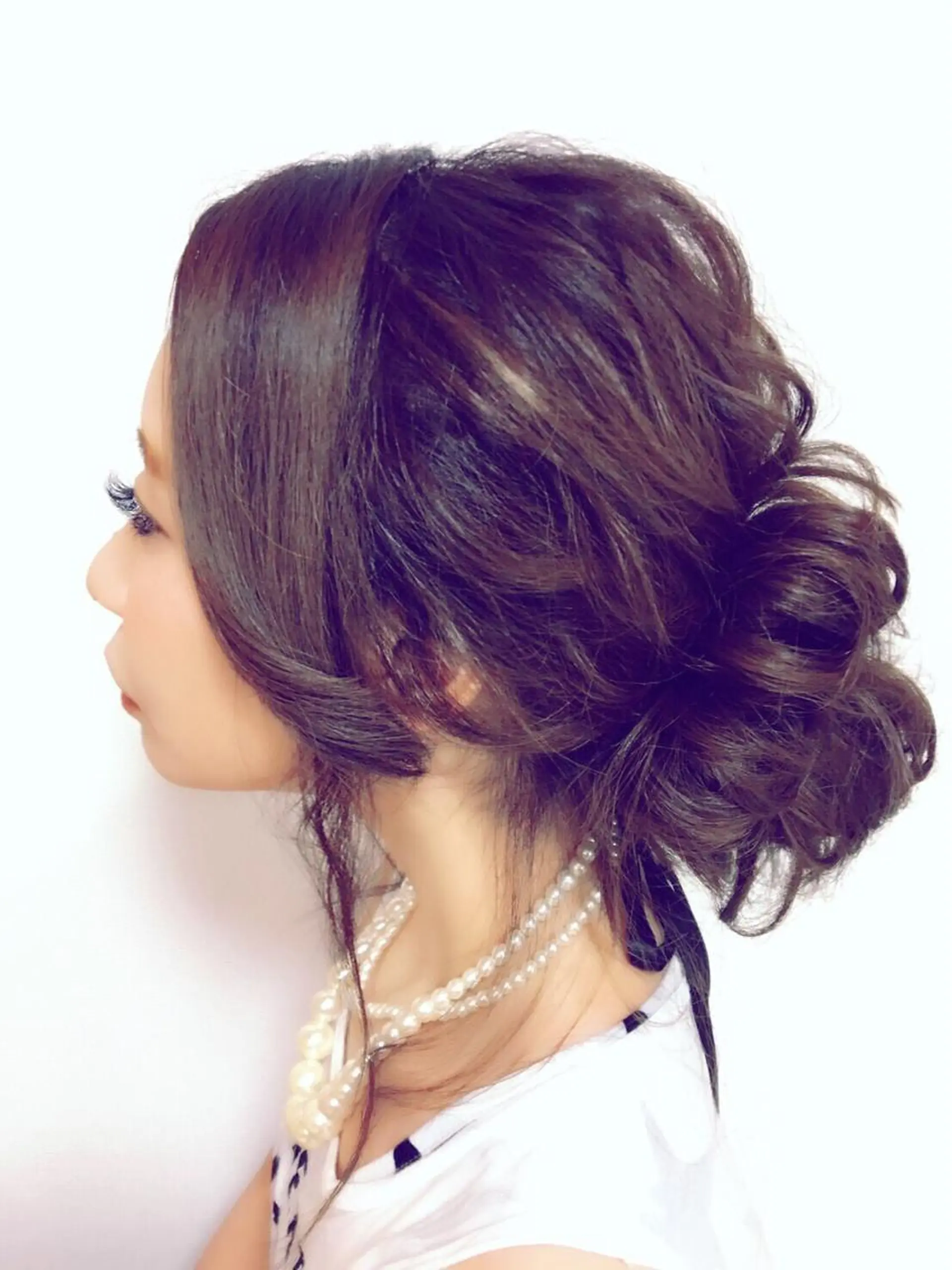 セミロング カラー パーマ ヘアアレンジ キッズ ネイル マツエク・マツパ ヘアセット brille ~eyelash~のマツエク・マツパデザイン