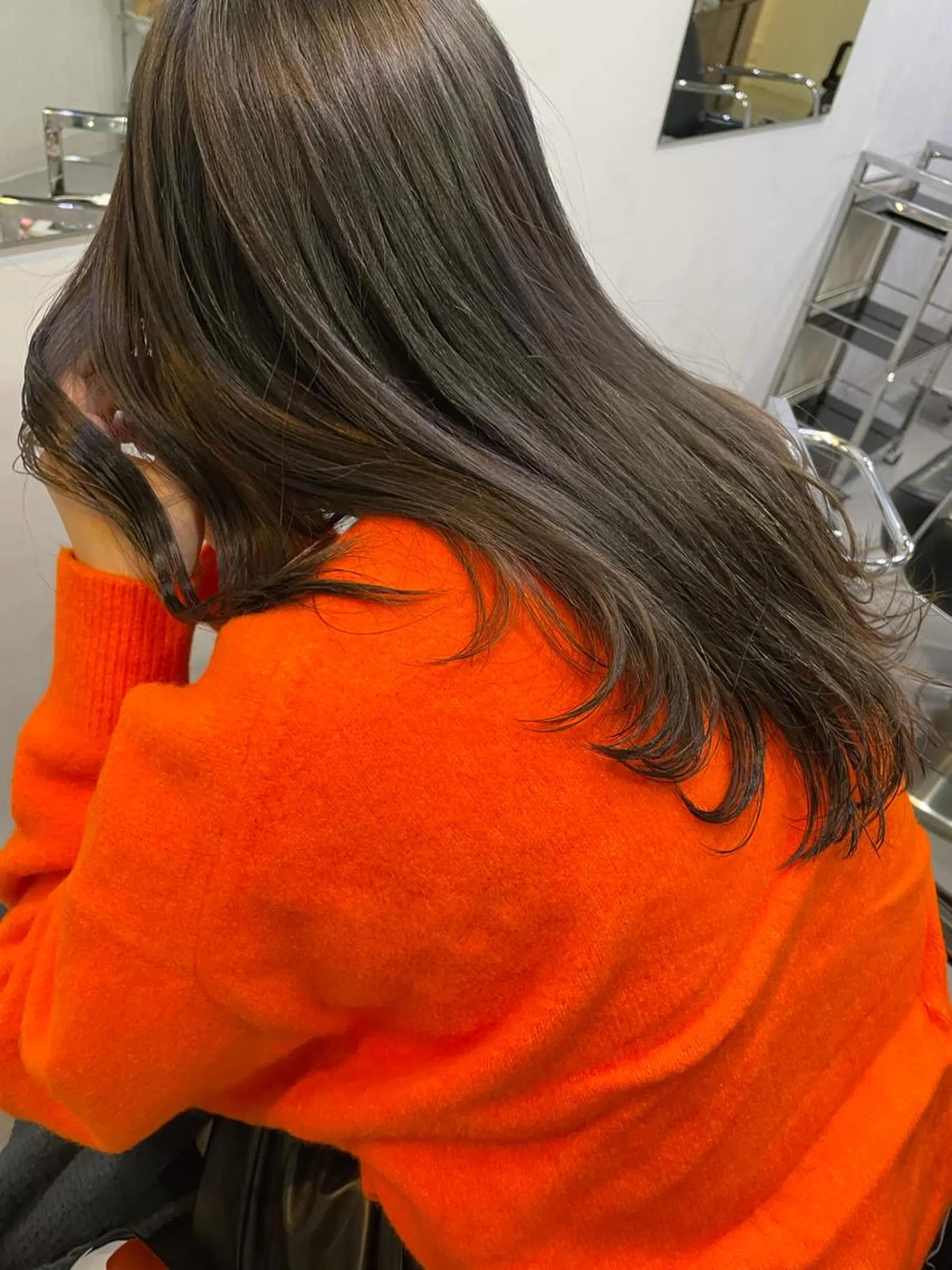 ロング カラー silo所属・silo MOKA 顔周りカット🦦のヘアスタイル