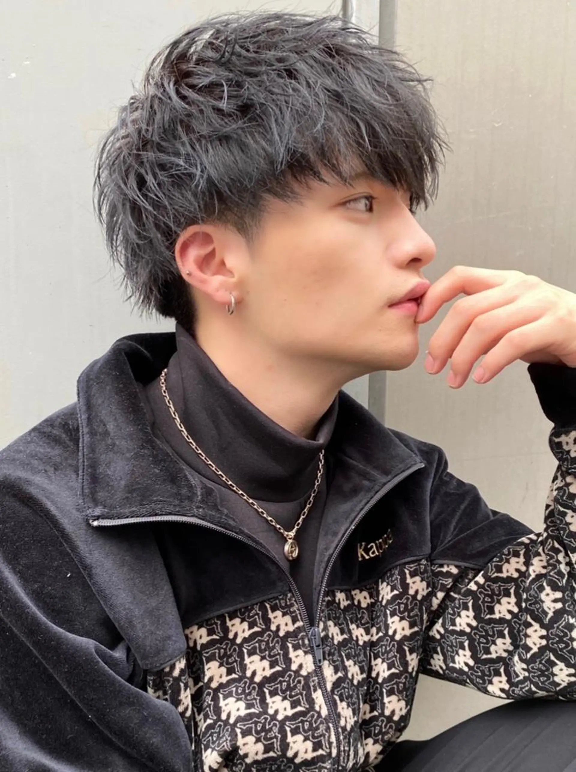 パーマ メンズ 大人っぽ♡上品な暖色 ♡ブリーチなし♡のヘアスタイル